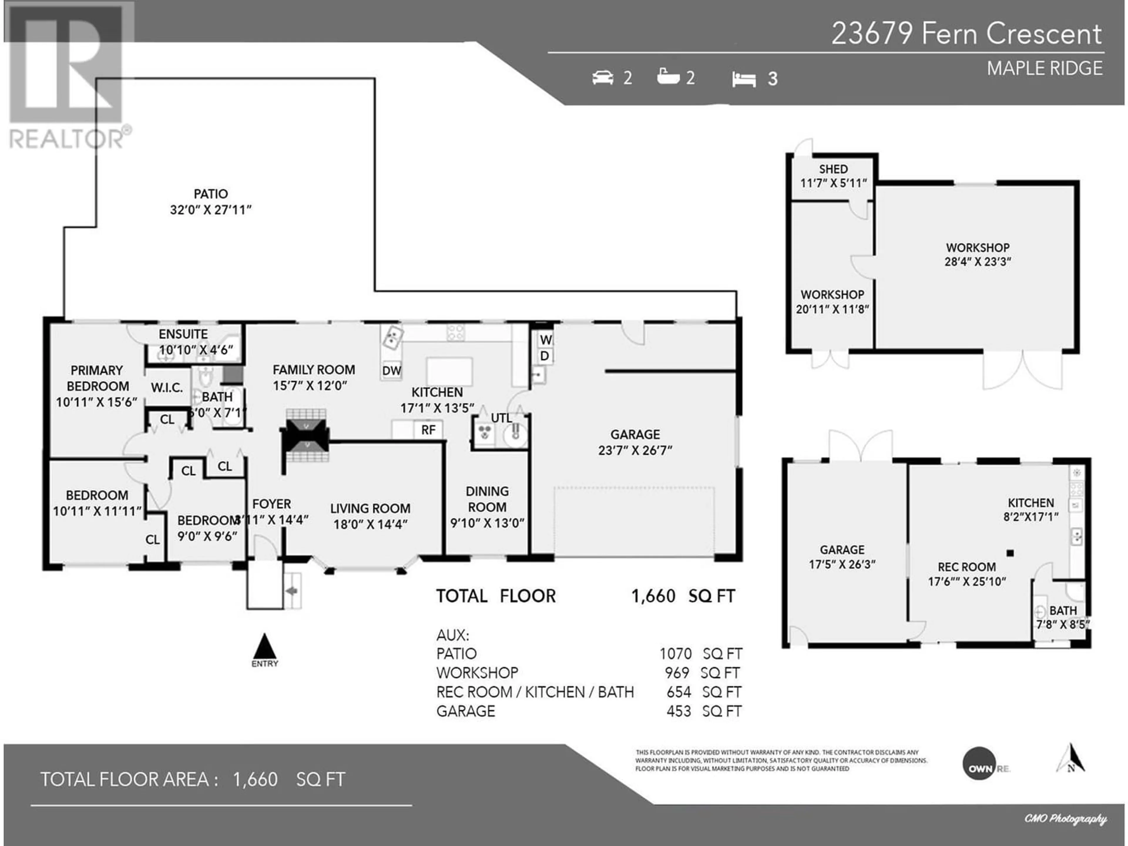 Floor plan for 23679 FERN CRESCENT, Maple Ridge British Columbia V4R2S9