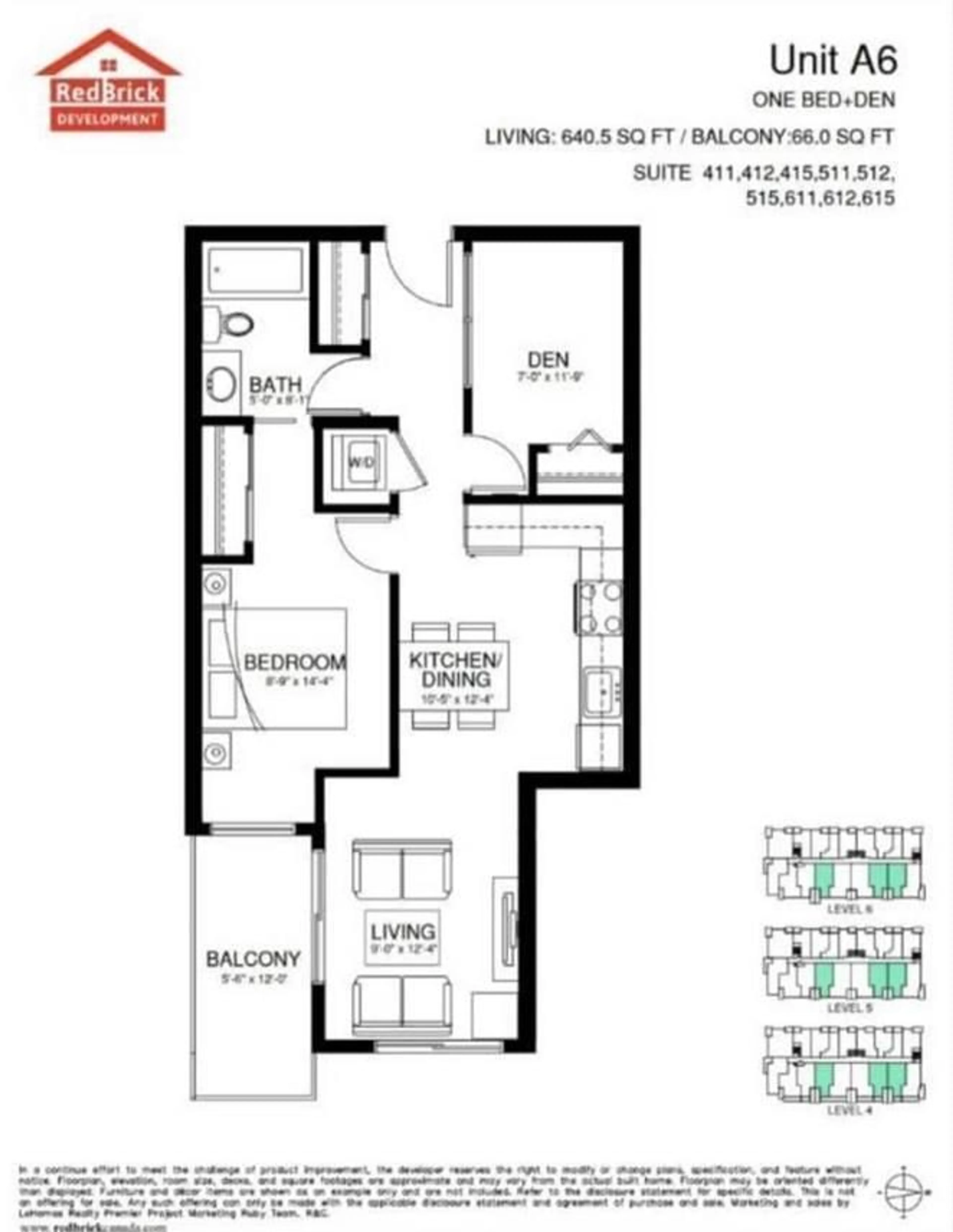Floor plan for 411 10661 137A STREET, Surrey British Columbia V3T4J7