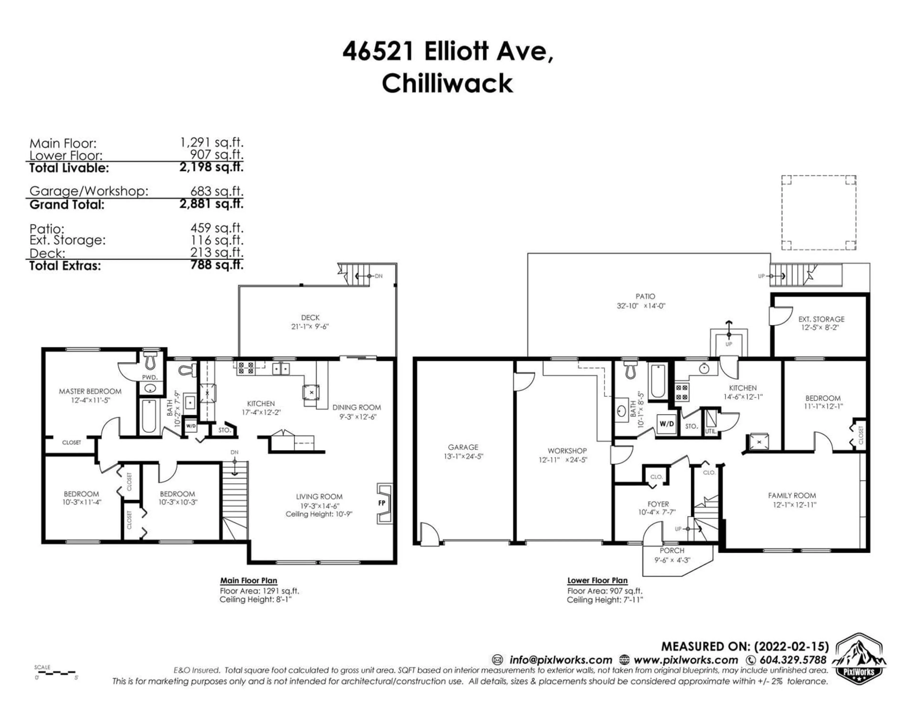 Floor plan for 46521 ELLIOTT AVENUE, Chilliwack British Columbia V2P6L1