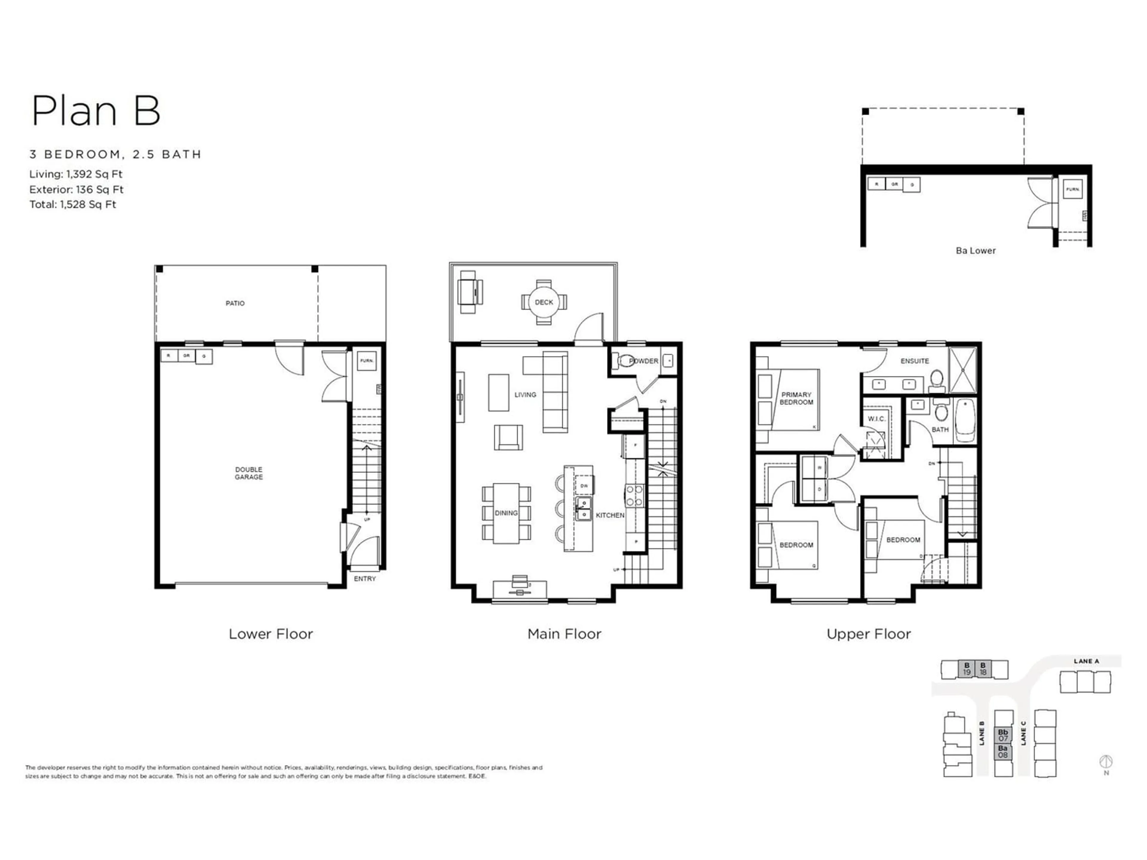 Floor plan for 7 8120 200A STREET, Langley British Columbia V2Y3X5