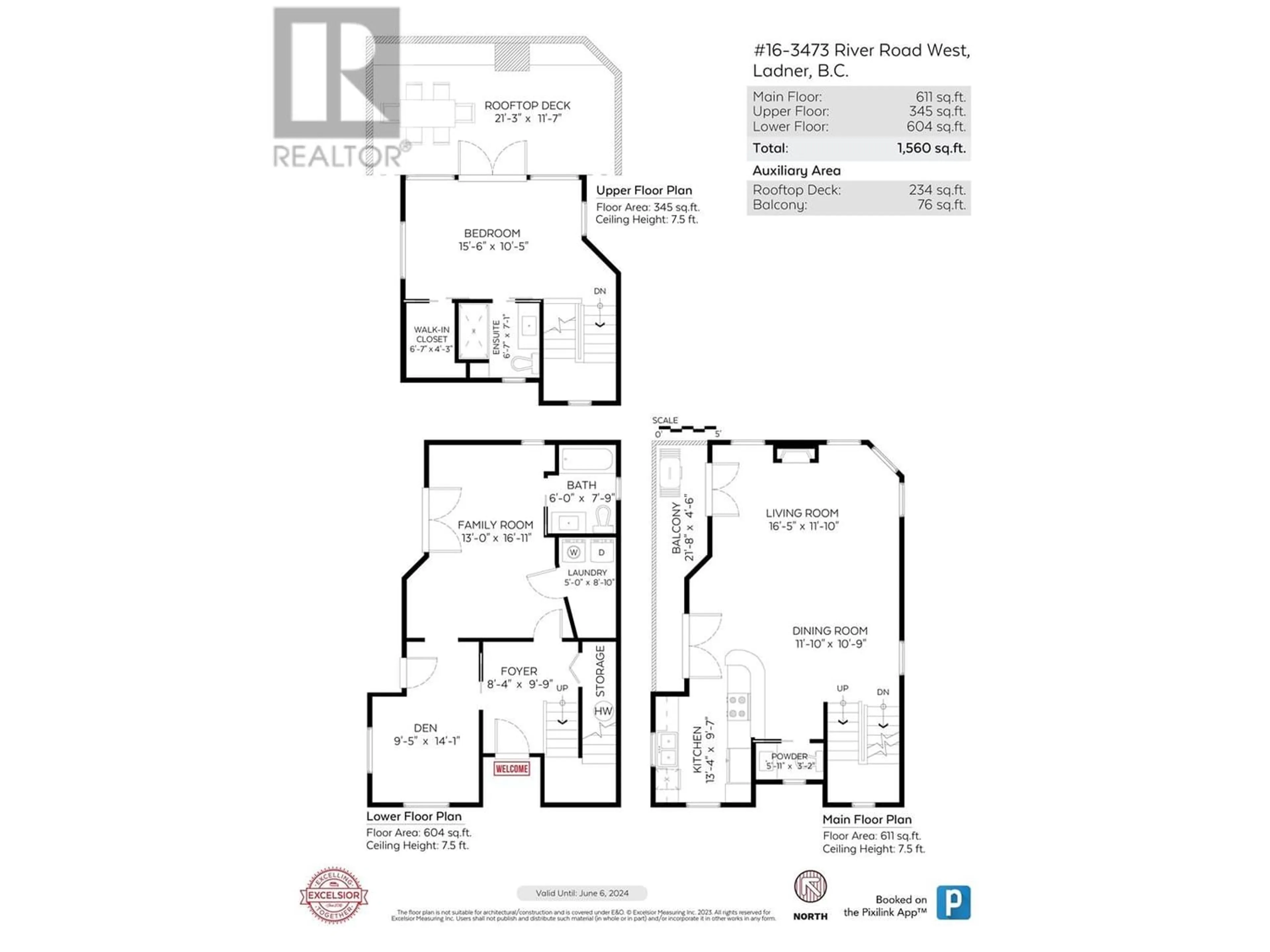 Floor plan for 16 3473 W RIVER ROAD, Delta British Columbia V4K5E9