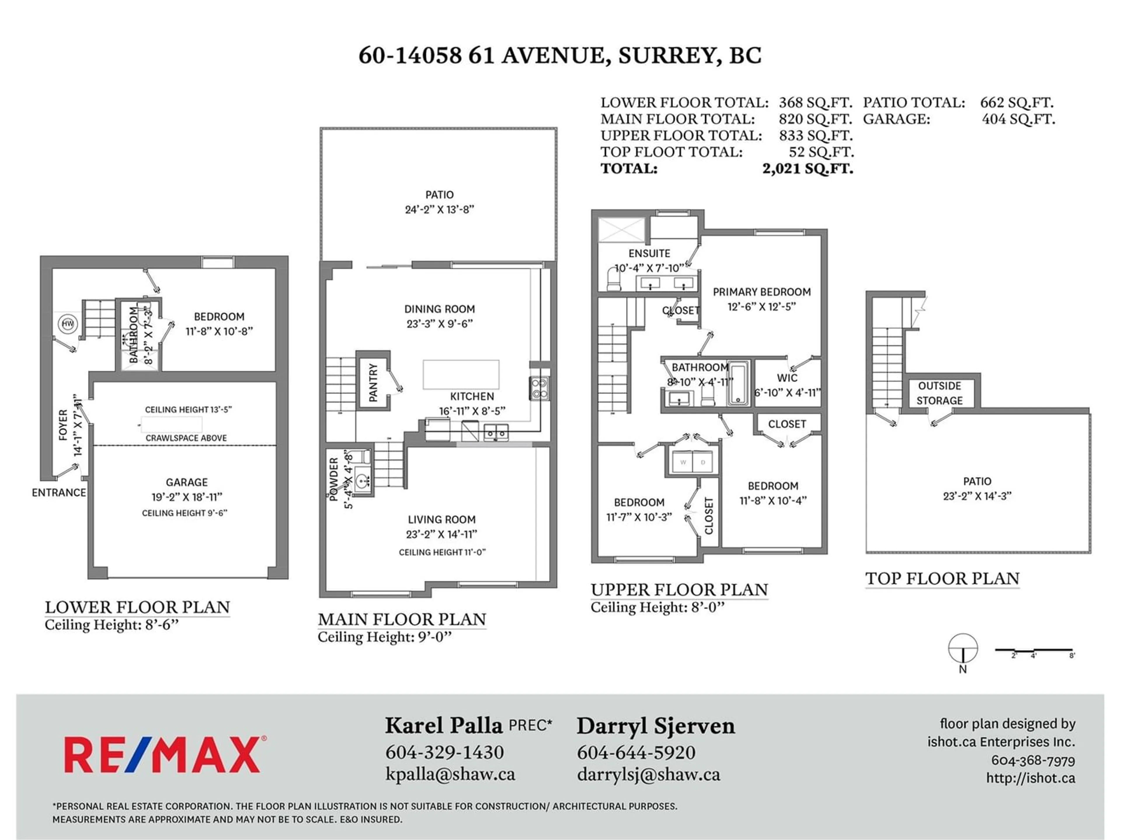 Floor plan for 60 14058 61 AVENUE, Surrey British Columbia V3X0J2