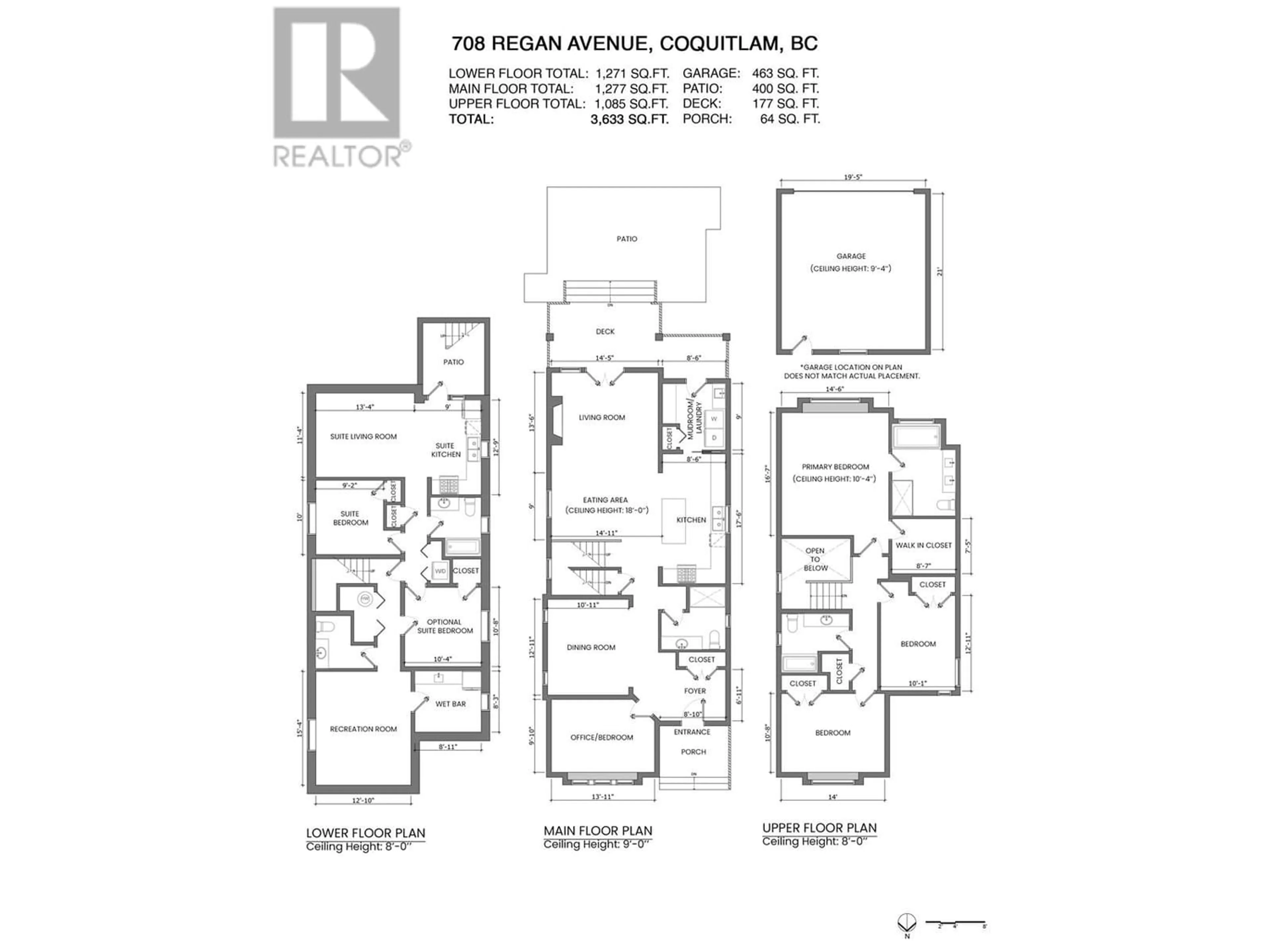 Floor plan for 708 REGAN AVENUE, Coquitlam British Columbia V3J3A6