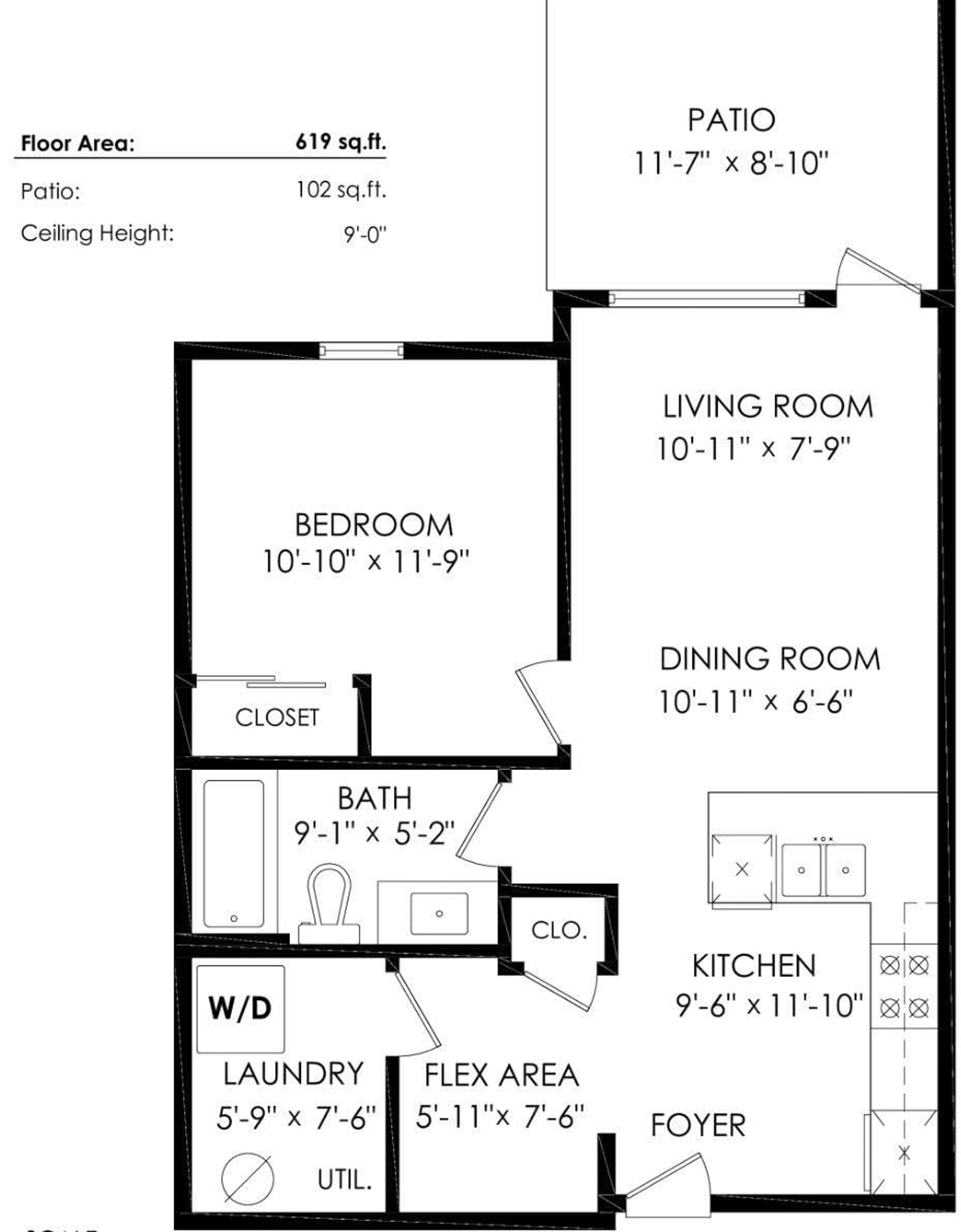 Floor plan for 115 45761 STEVENSON ROAD, Chilliwack British Columbia V2R0Y7