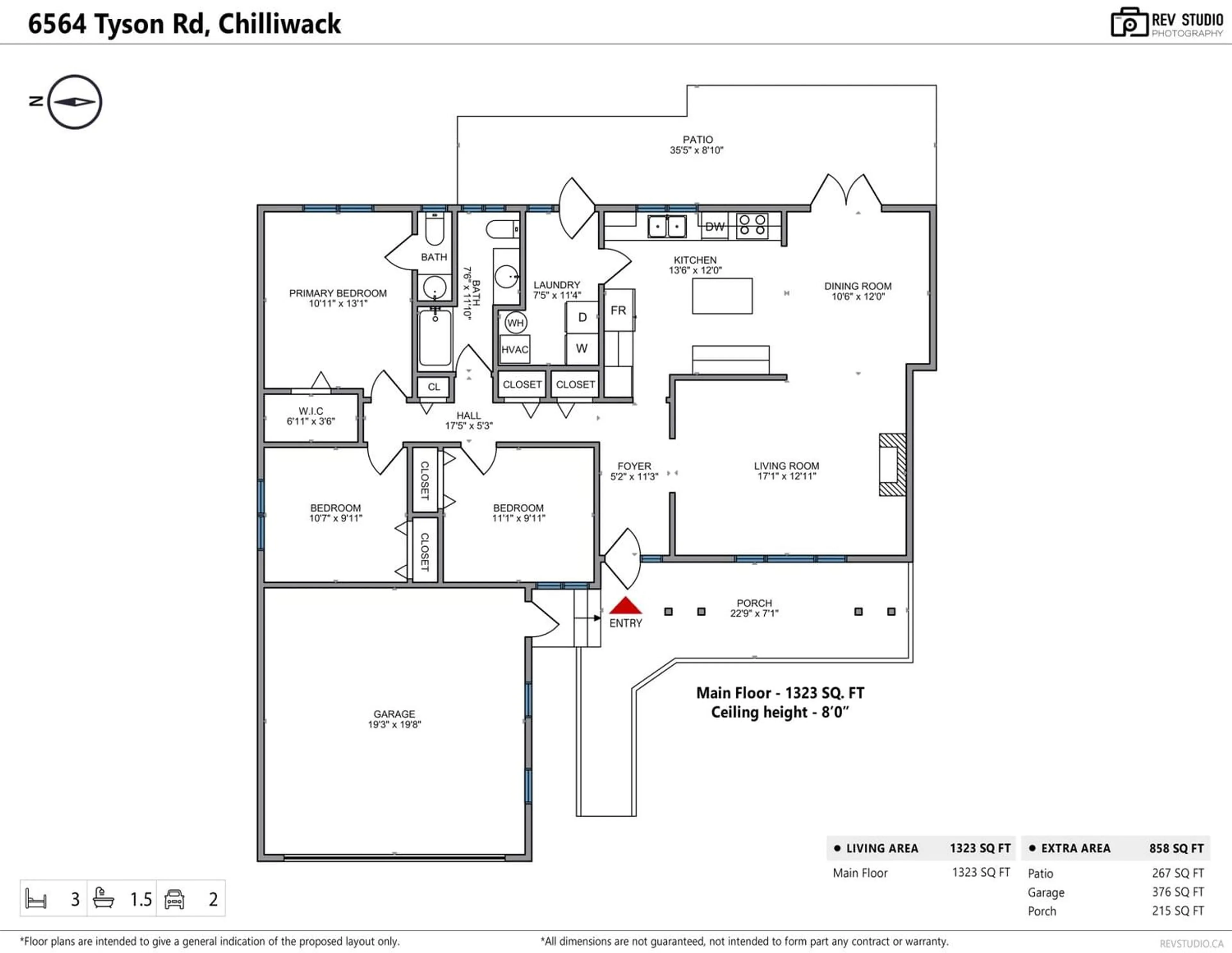 Floor plan for 6564 TYSON ROAD, Chilliwack British Columbia V2R1S8