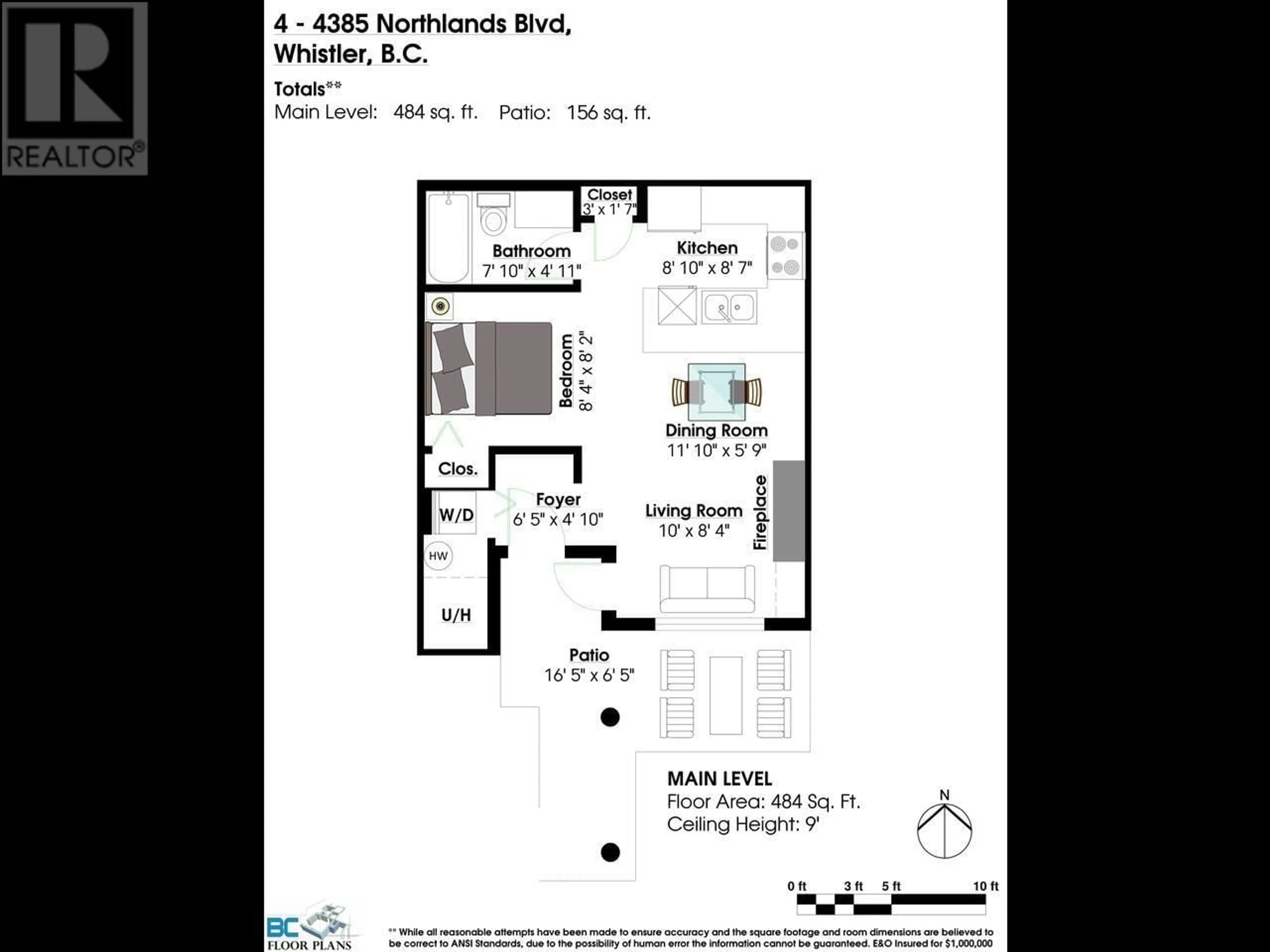 Floor plan for 4 4385 NORTHLANDS BOULEVARD, Whistler British Columbia V8E1C5