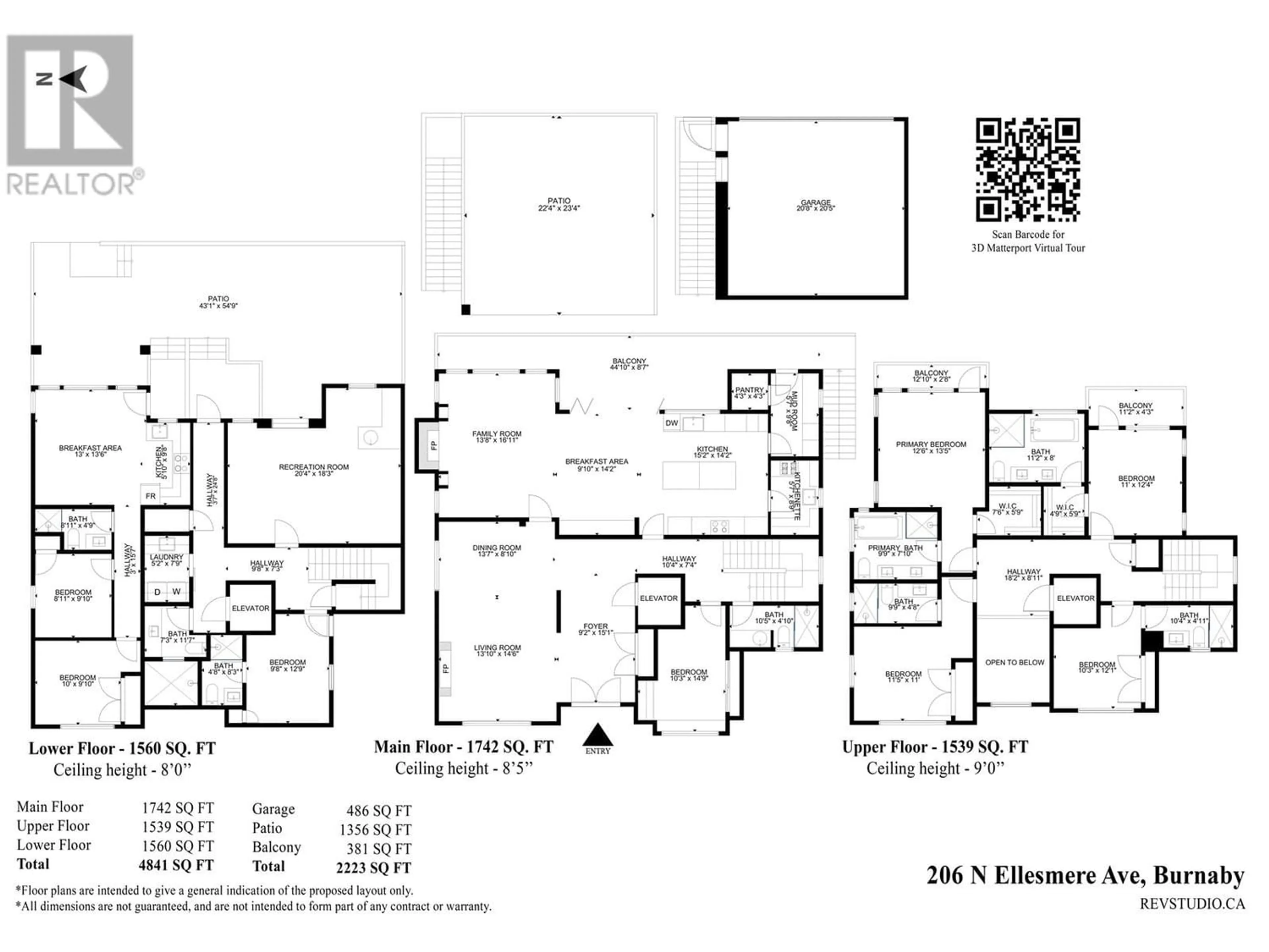 Floor plan for 206 N ELLESMERE AVENUE, Burnaby British Columbia V5B1J8