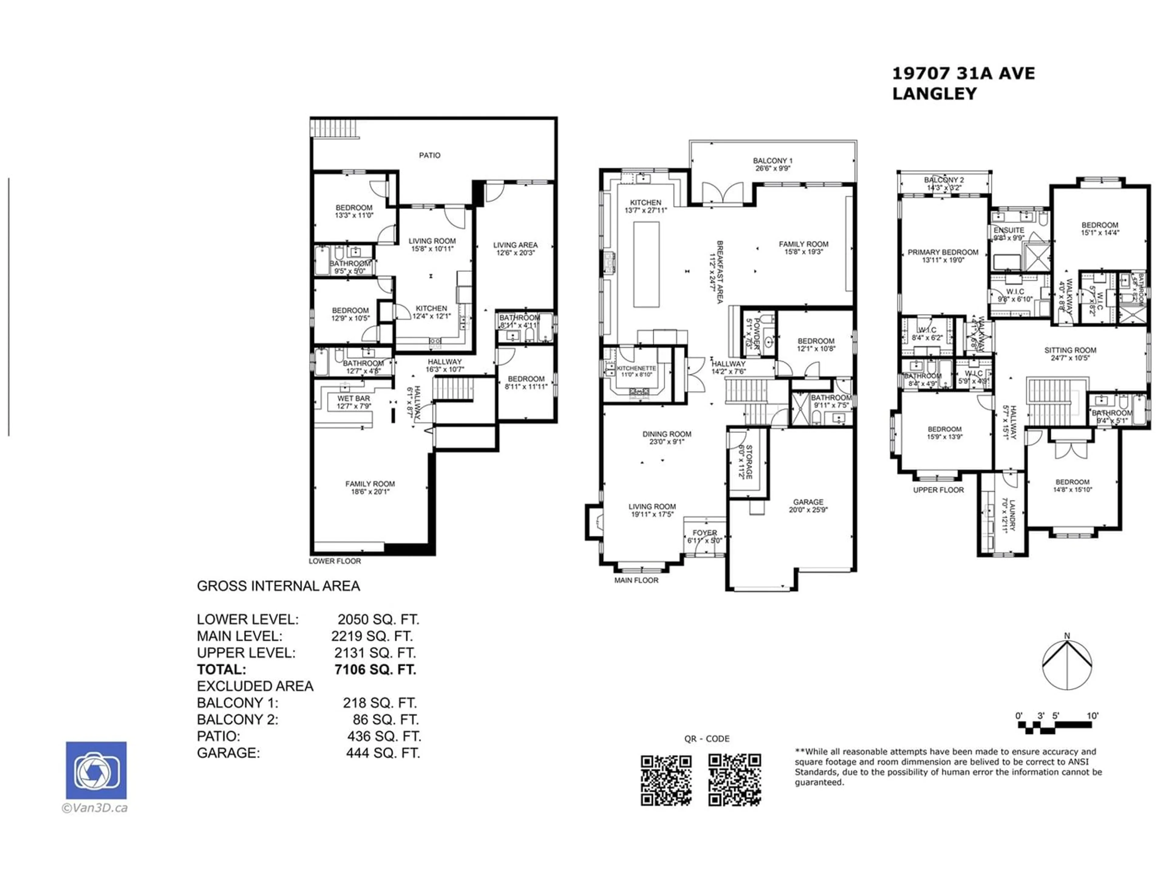 Floor plan for 19707 31A AVENUE, Langley British Columbia V2Z0B2