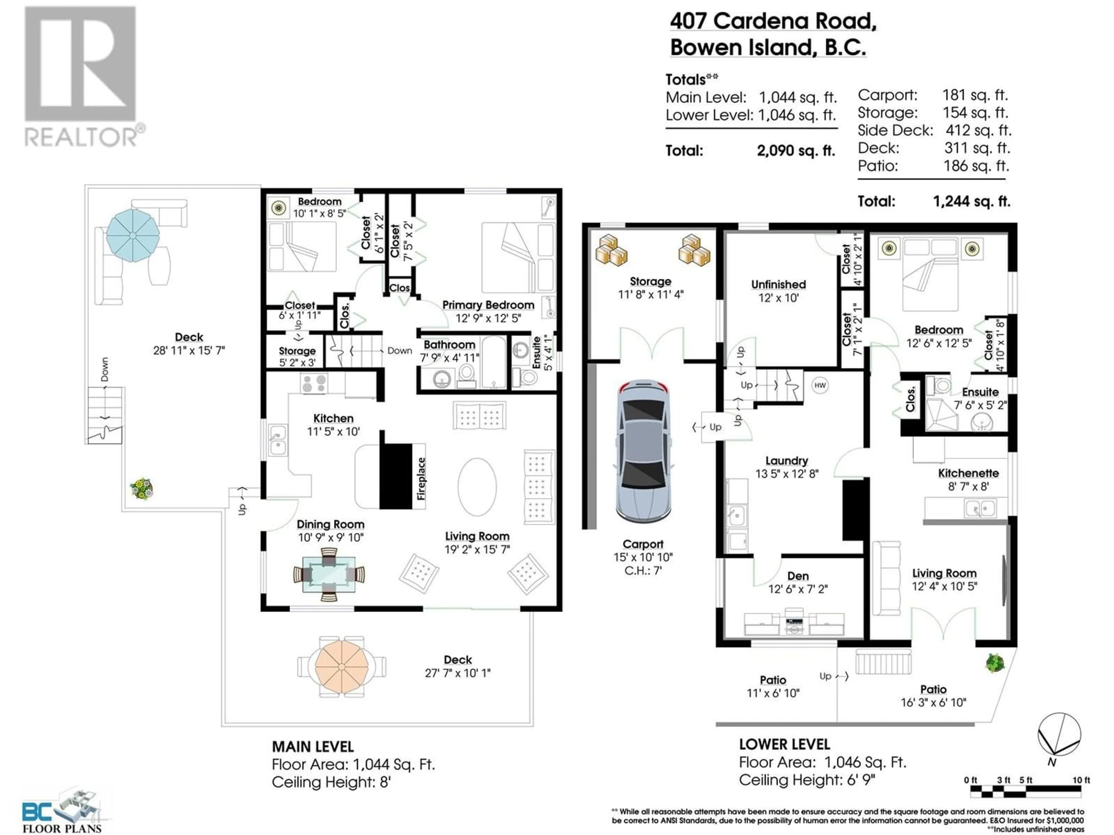 Floor plan for 407 CARDENA DRIVE, Bowen Island British Columbia V0N1G1