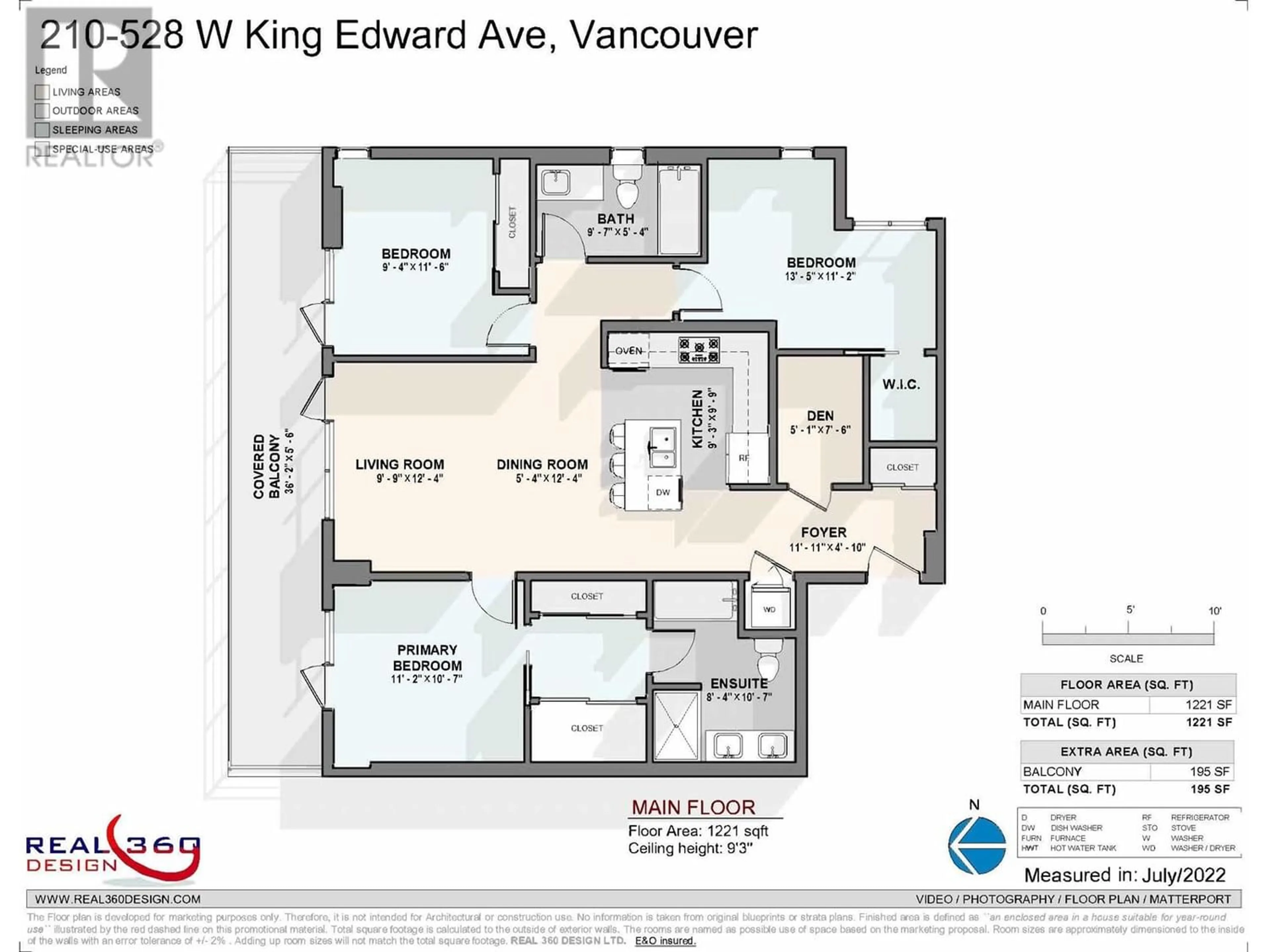 Floor plan for 210 528 W KING EDWARD AVENUE, Vancouver British Columbia V5Z2C3