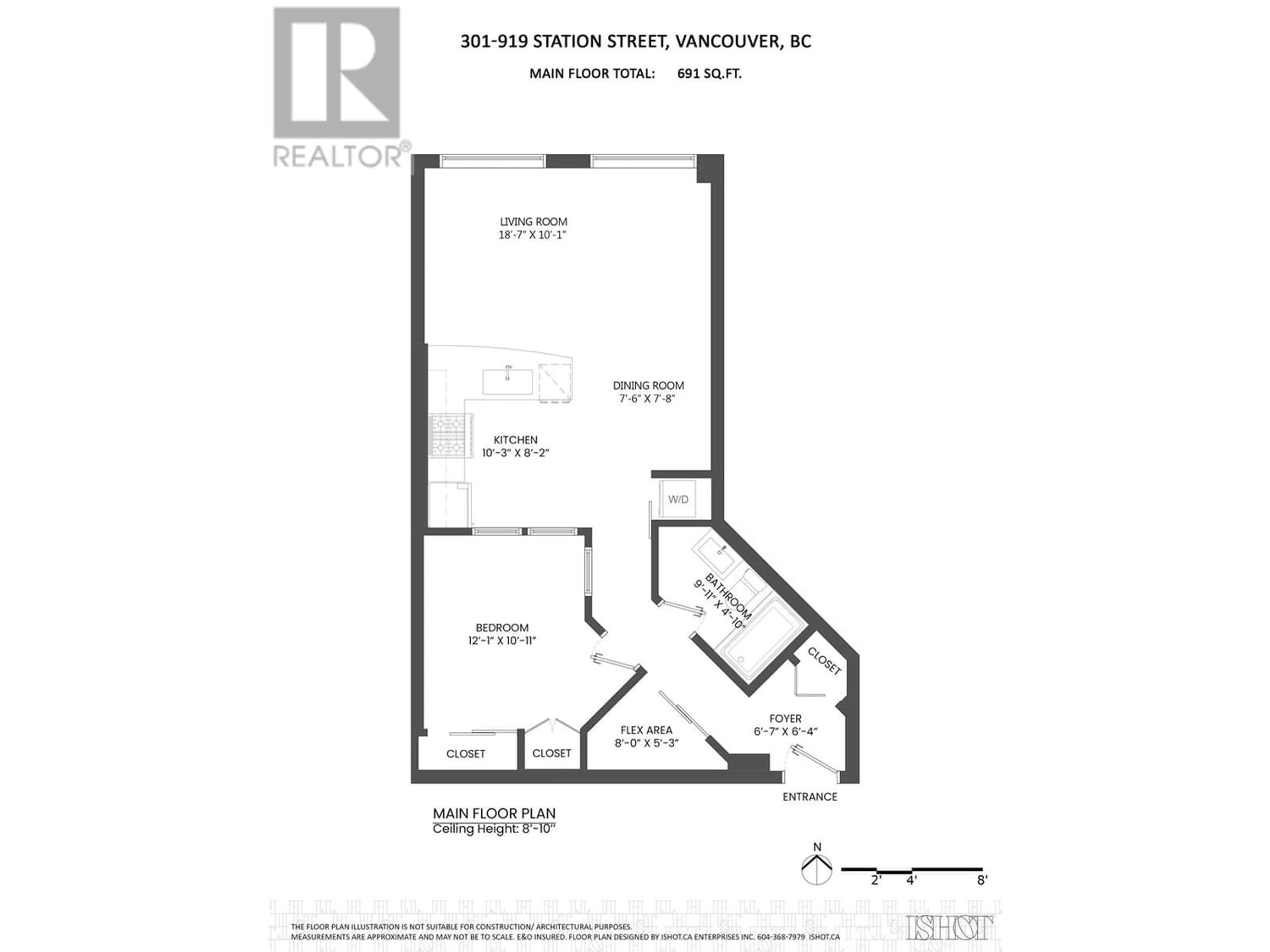 Floor plan for 301 919 STATION STREET, Vancouver British Columbia V6A4L9