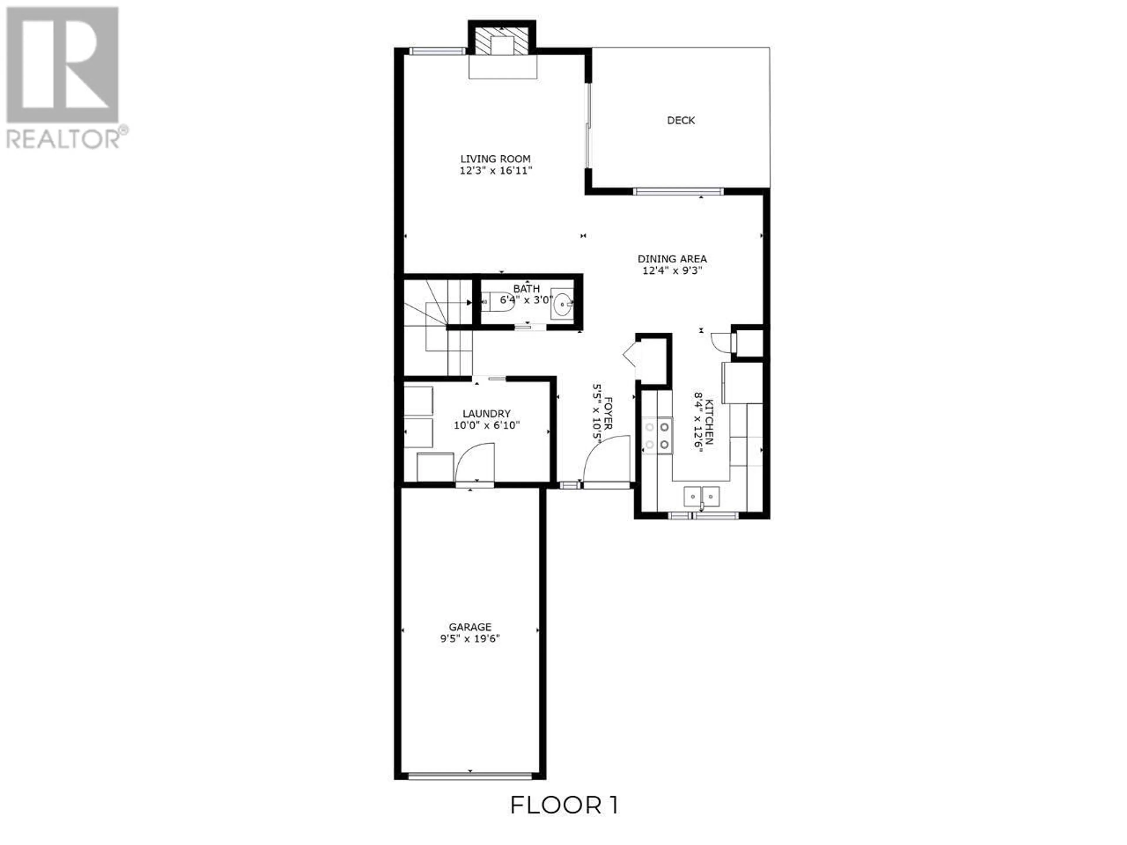 Floor plan for 9018 112 AVENUE, Fort St. John British Columbia V1J5H8