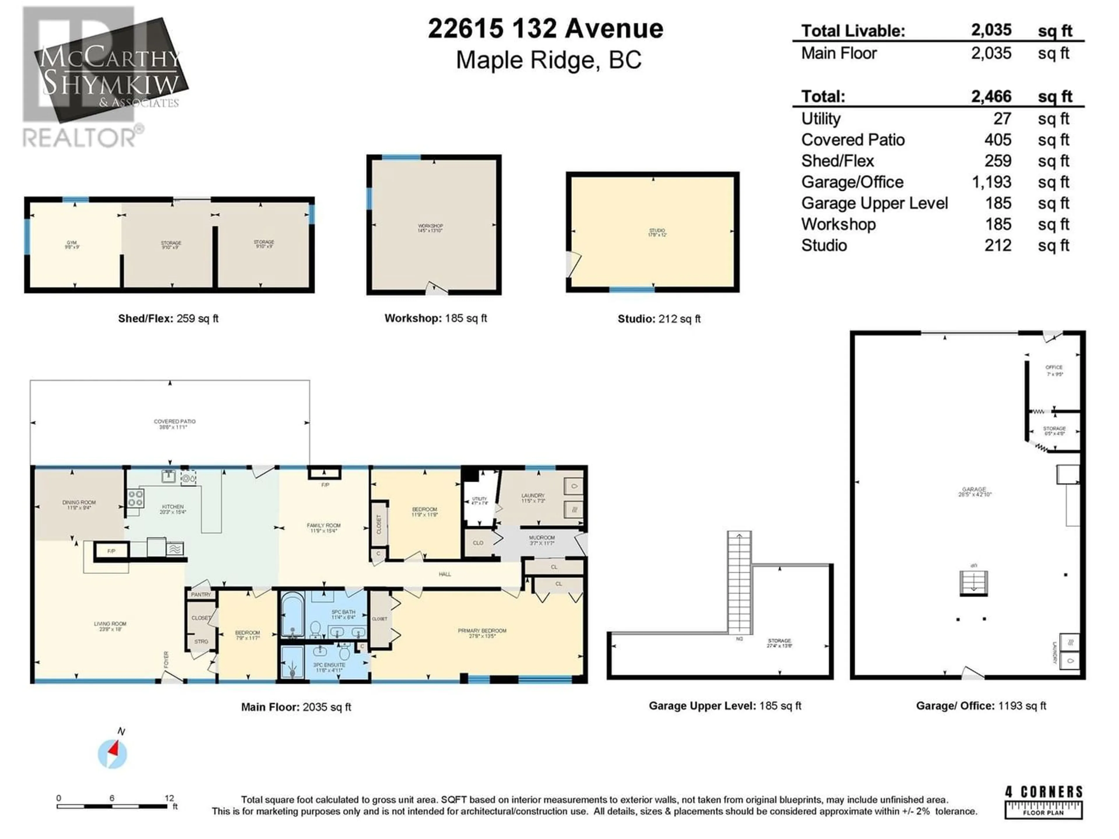Floor plan for 22615 132 AVENUE, Maple Ridge British Columbia V4R2R2