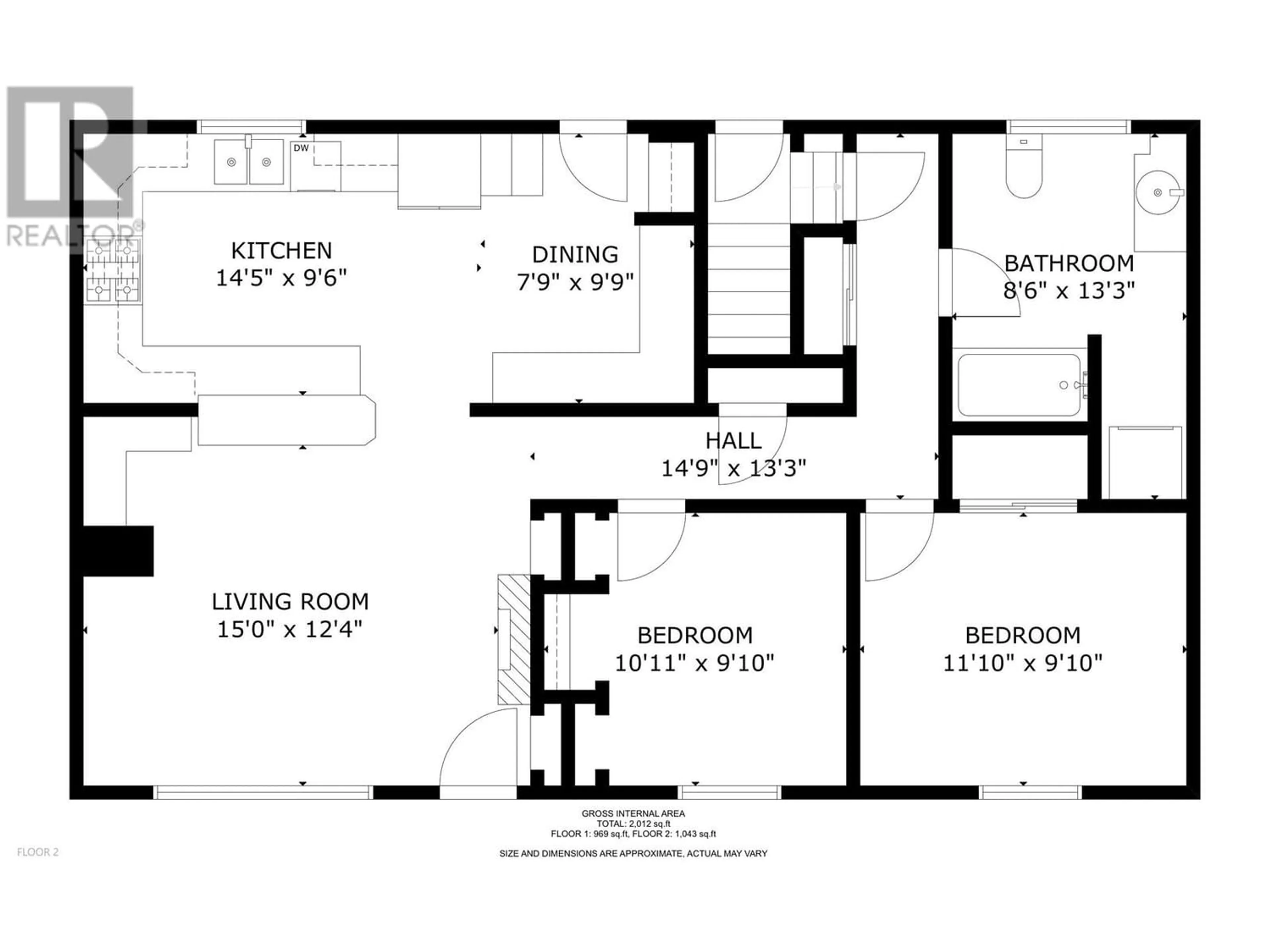 Floor plan for 11008 101 AVENUE, Fort St. John British Columbia V1J2C3