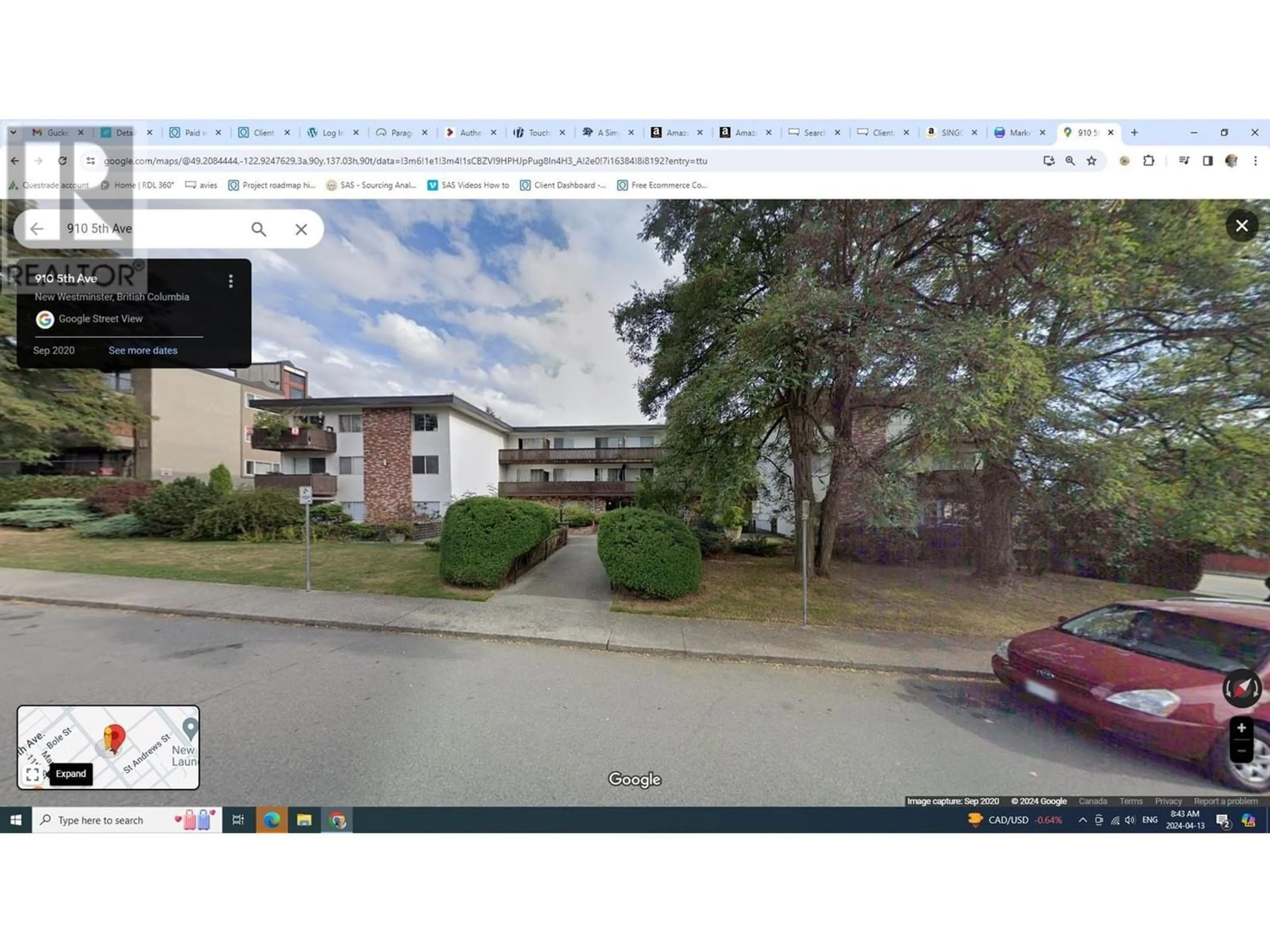 Street view for 313 910 FIFTH AVENUE, New Westminster British Columbia V3M1Y2
