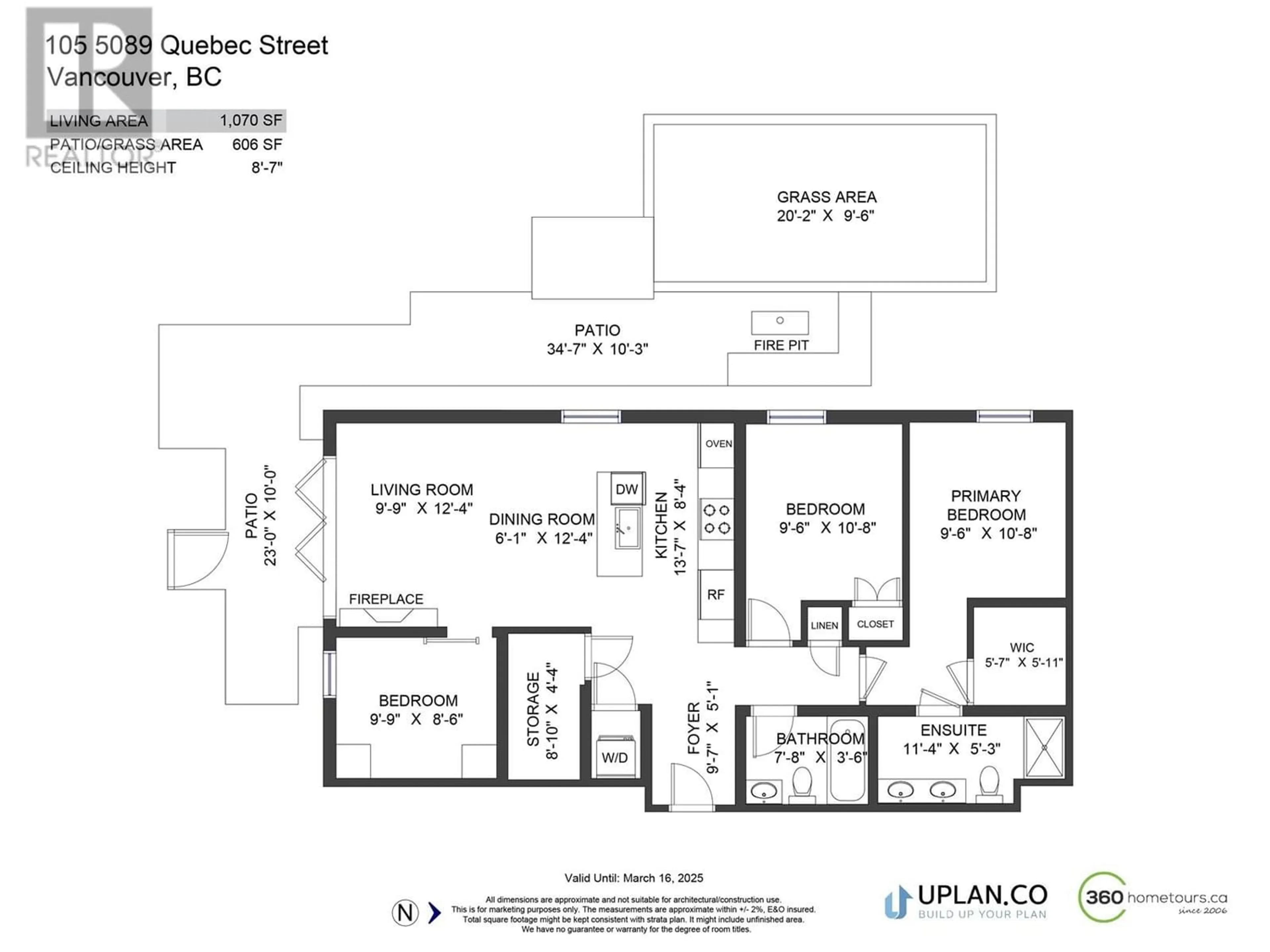 Floor plan for 105 5089 QUEBEC STREET, Vancouver British Columbia V5W0E5