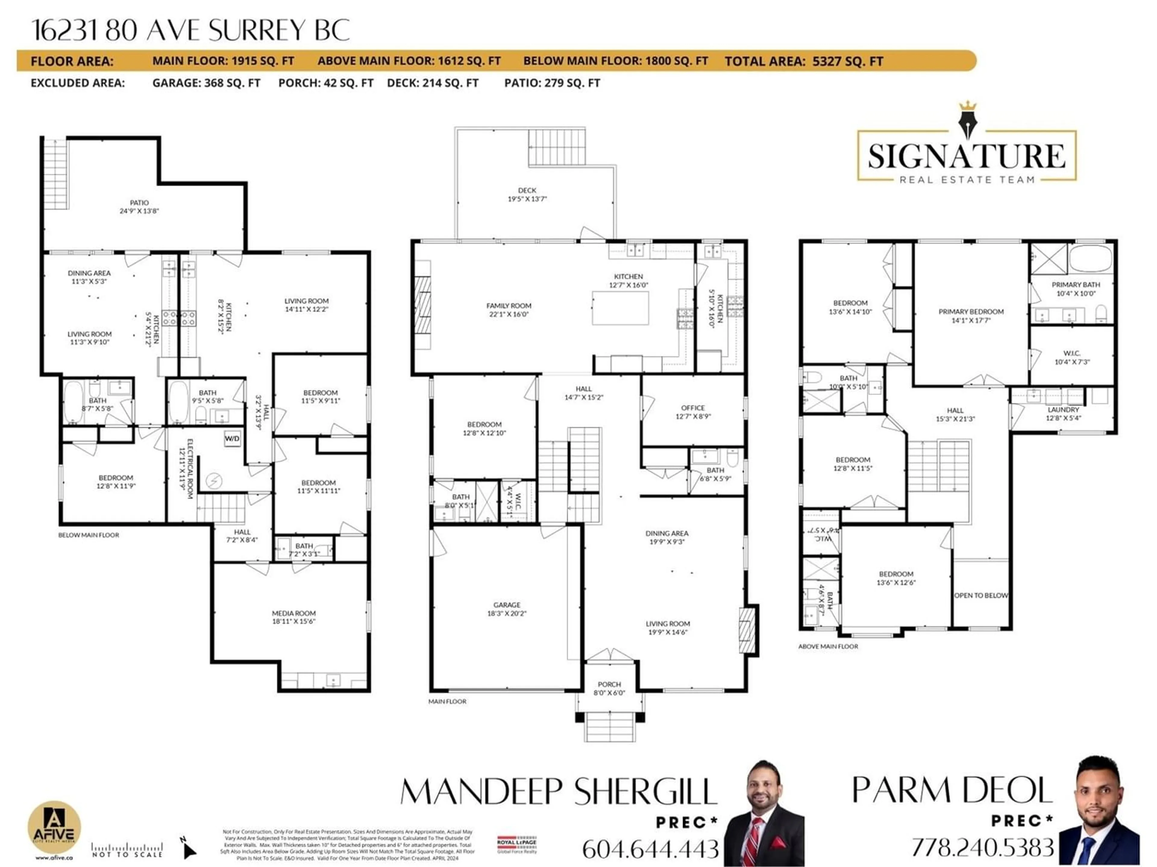Floor plan for 16231 80 AVENUE, Surrey British Columbia V4N0X2