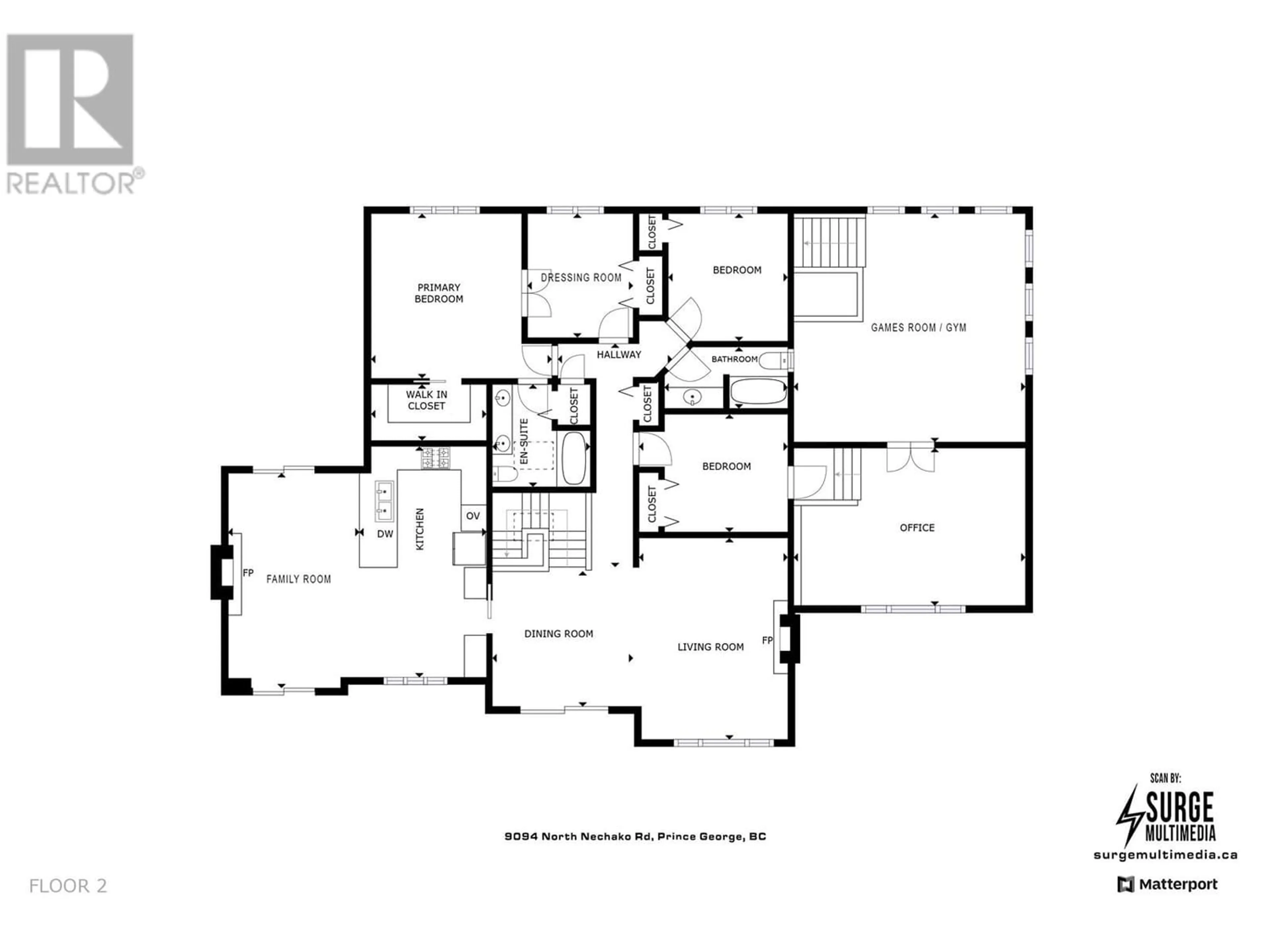 Floor plan for 9094 NORTH NECHAKO ROAD, Prince George British Columbia V2K4Z9