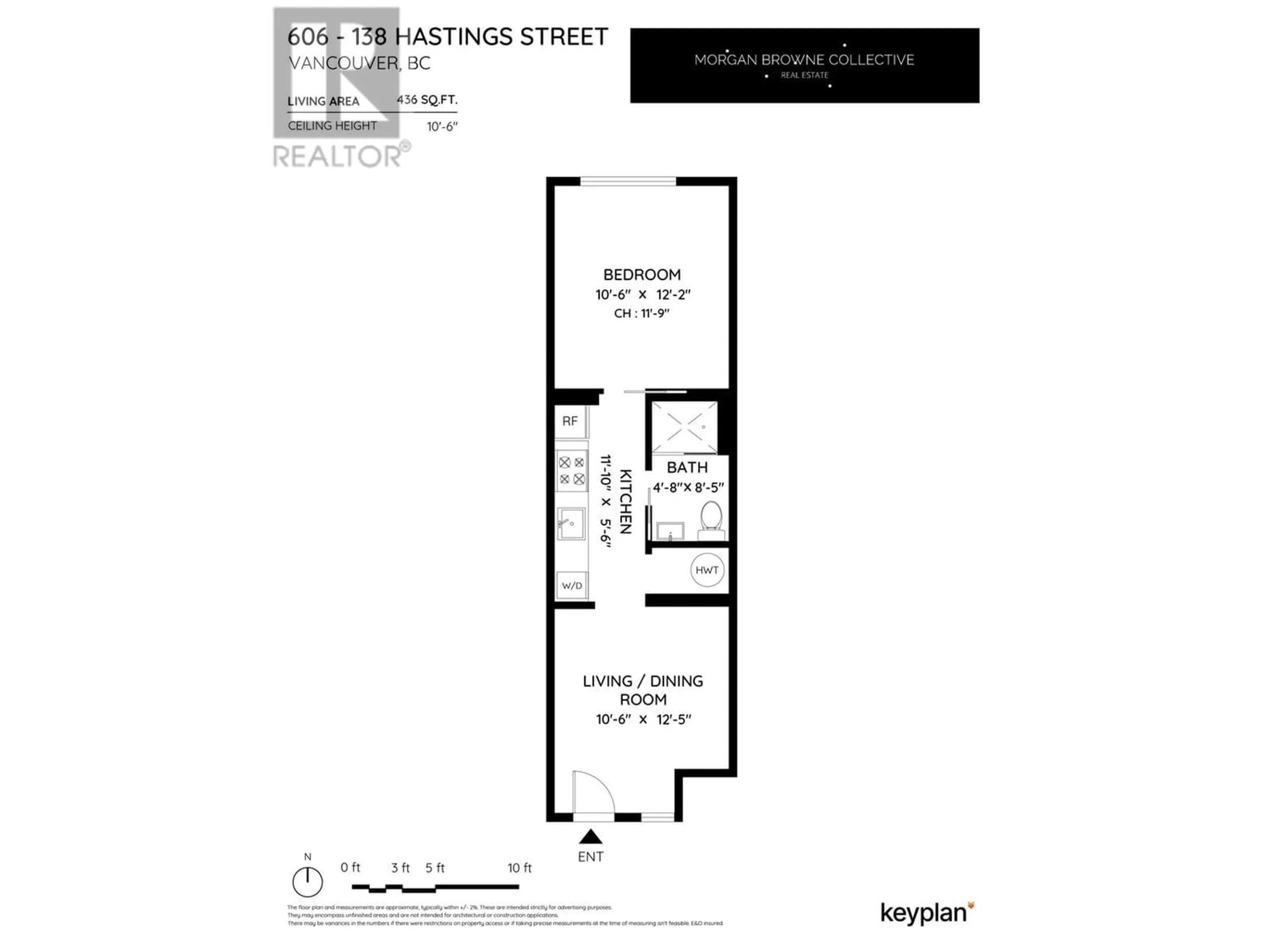 Floor plan for 606 138 E HASTINGS STREET, Vancouver British Columbia V6A1N4