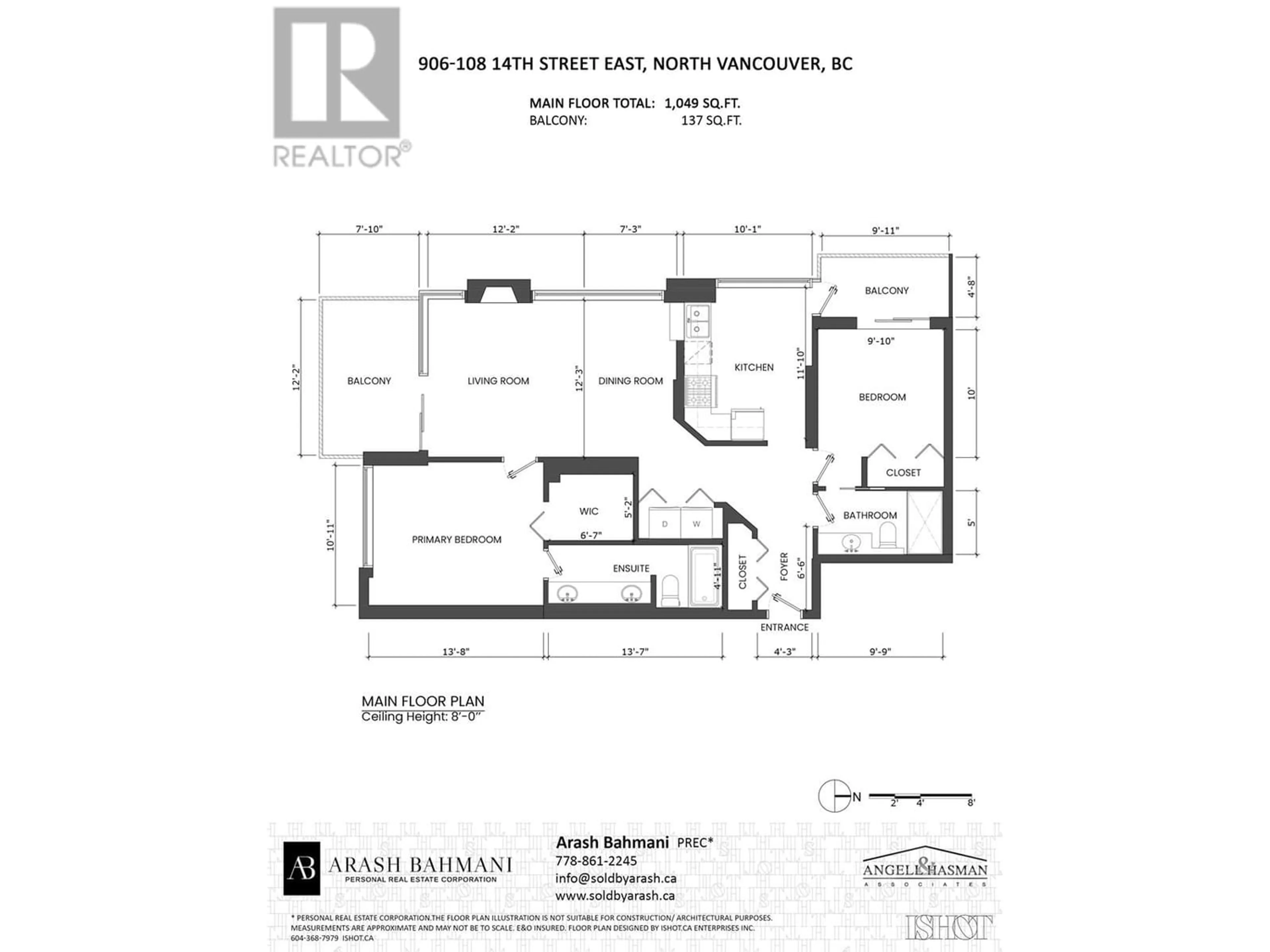 Floor plan for 906 108 E 14TH STREET, North Vancouver British Columbia V7L2N3