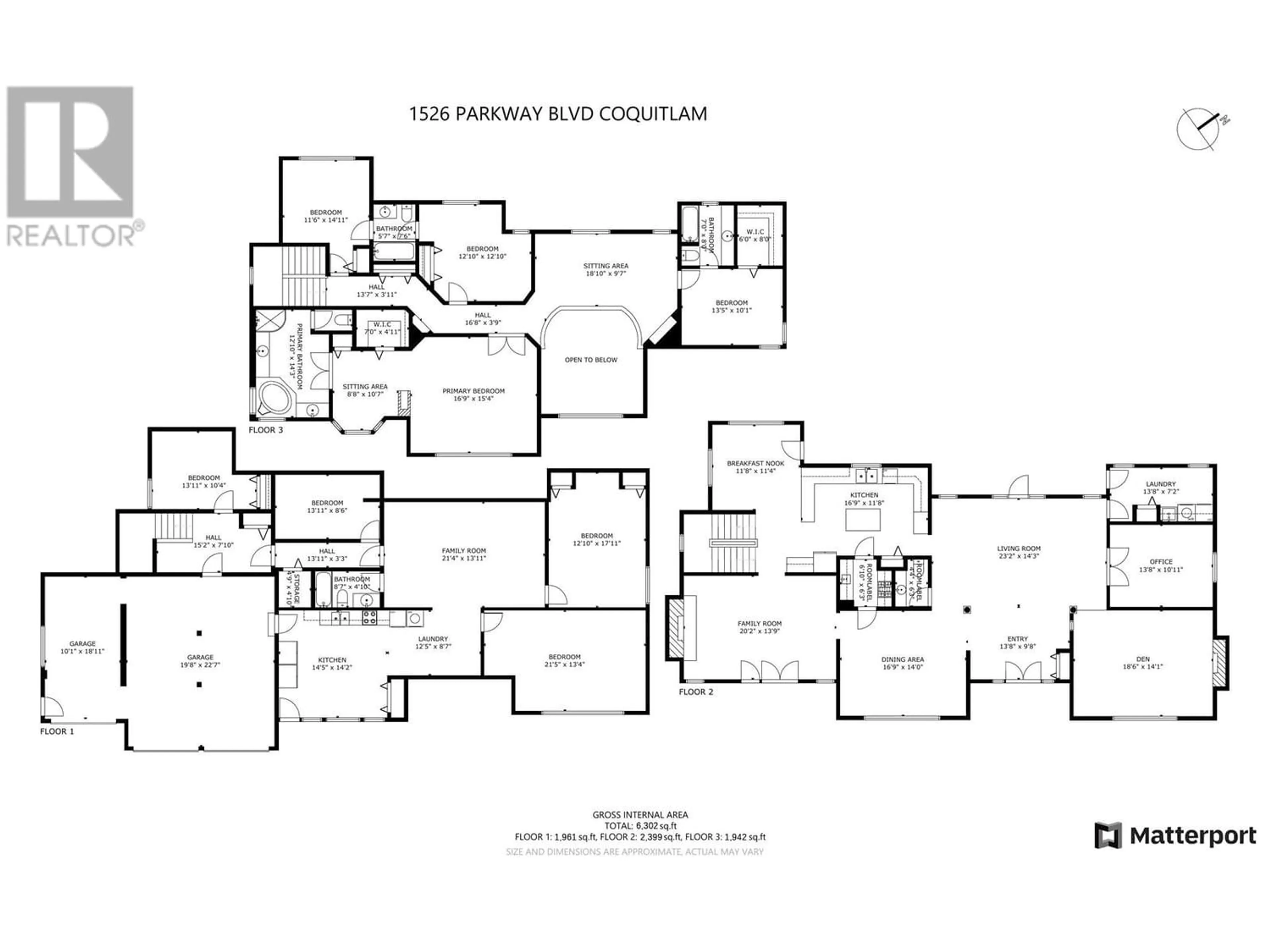 Floor plan for 1526 PARKWAY BOULEVARD, Coquitlam British Columbia V3E2V7