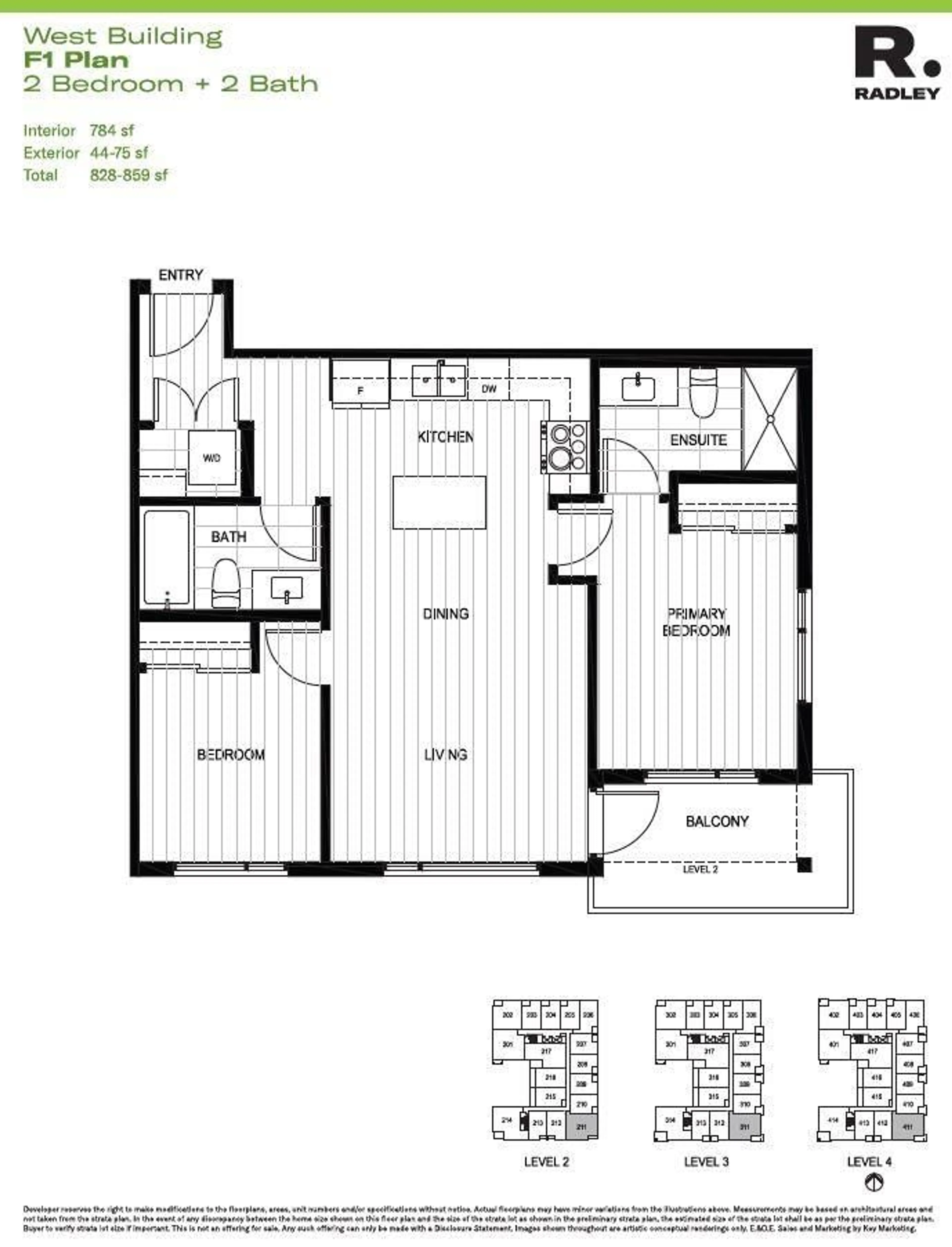 Floor plan for W311 13838 108 AVENUE, Surrey British Columbia V0V0V0