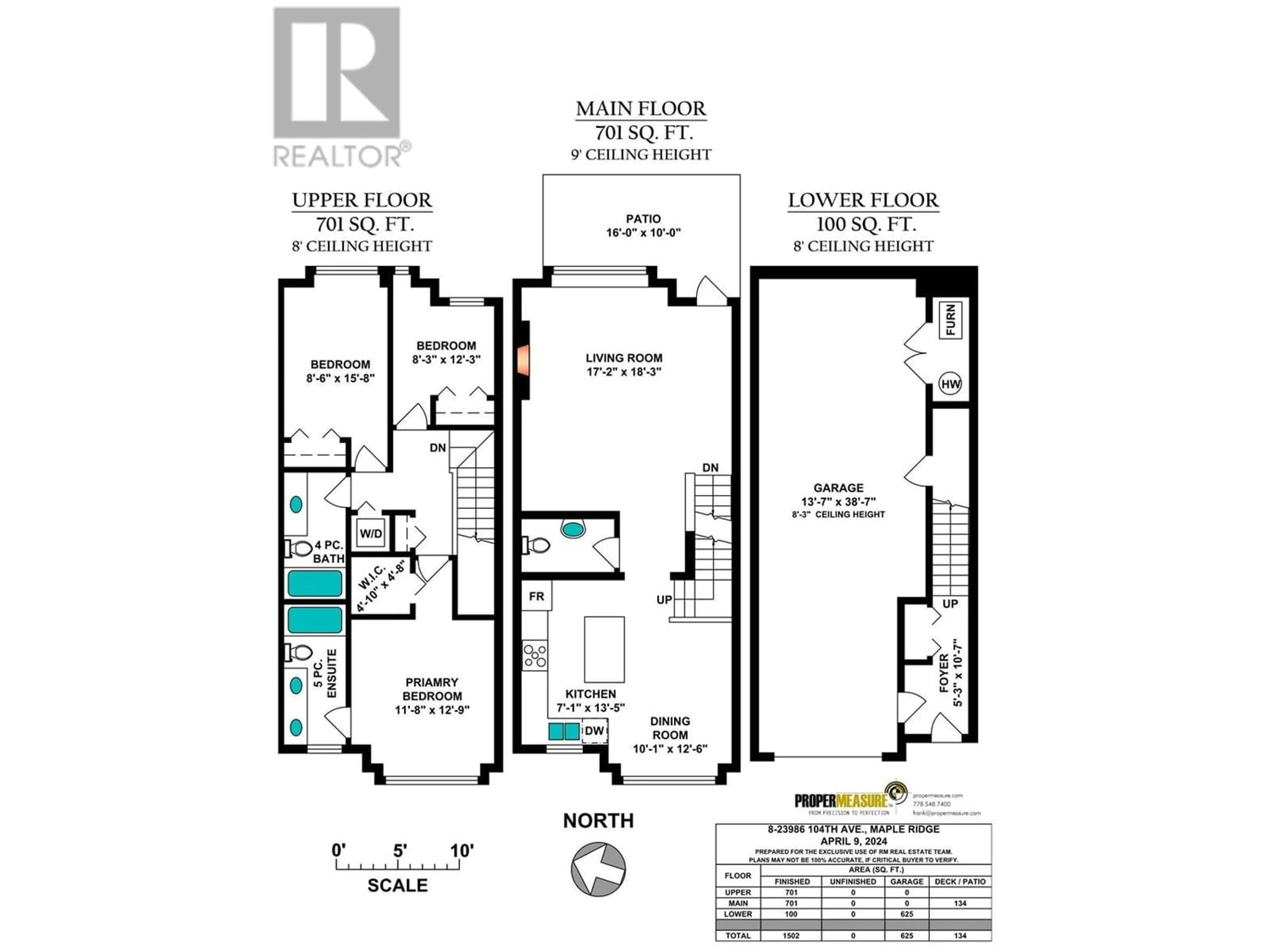 Floor plan for 8 23986 104 AVENUE, Maple Ridge British Columbia V2W0G8