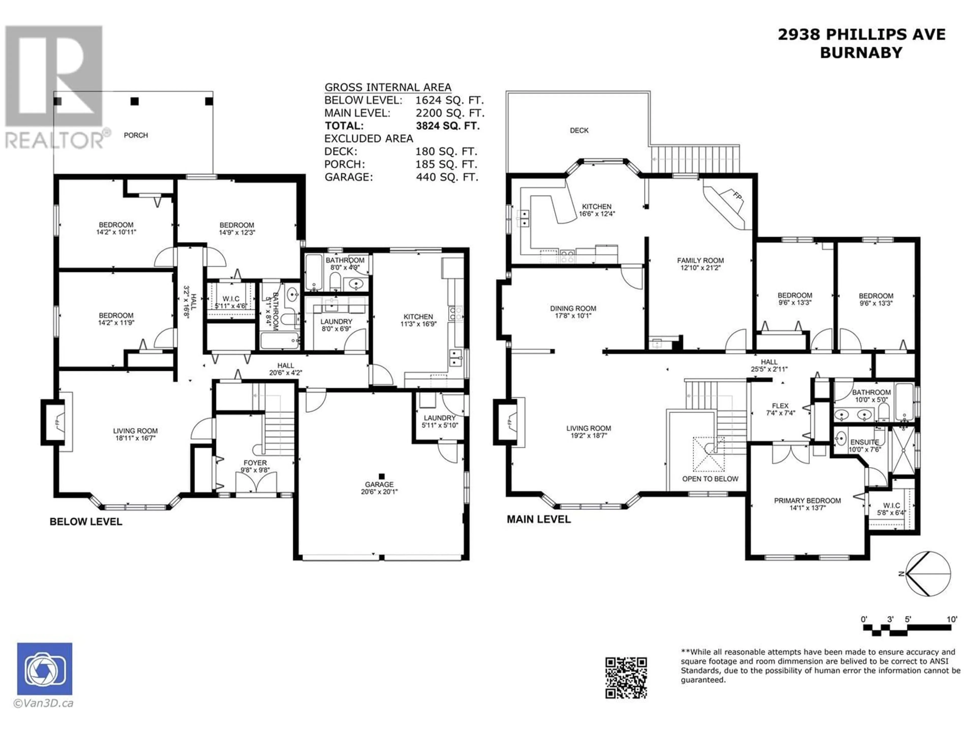 Floor plan for 2938 PHILLIPS AVENUE, Burnaby British Columbia V5A2W5