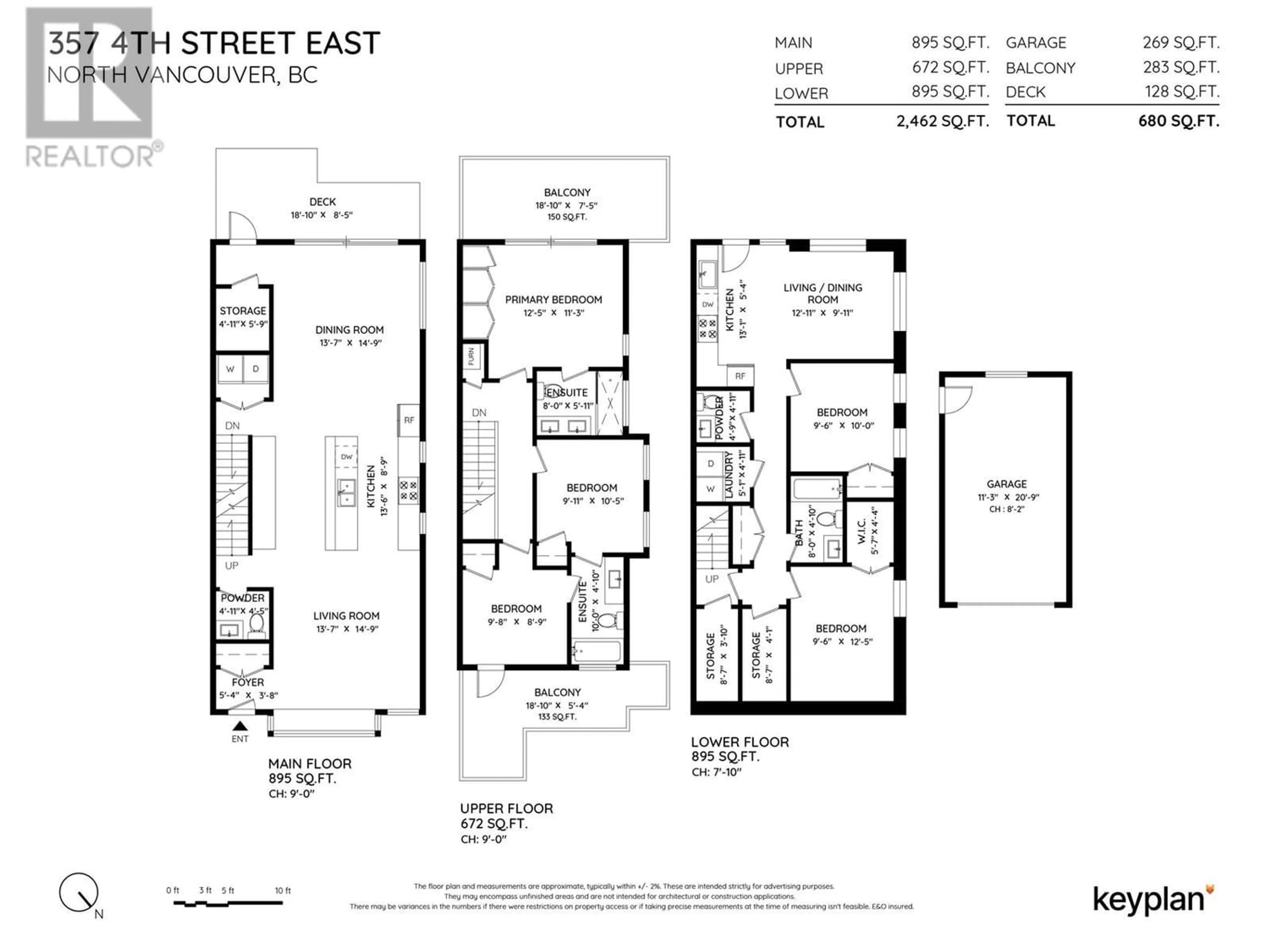 Floor plan for 357 E 4TH STREET, North Vancouver British Columbia V7L1J3