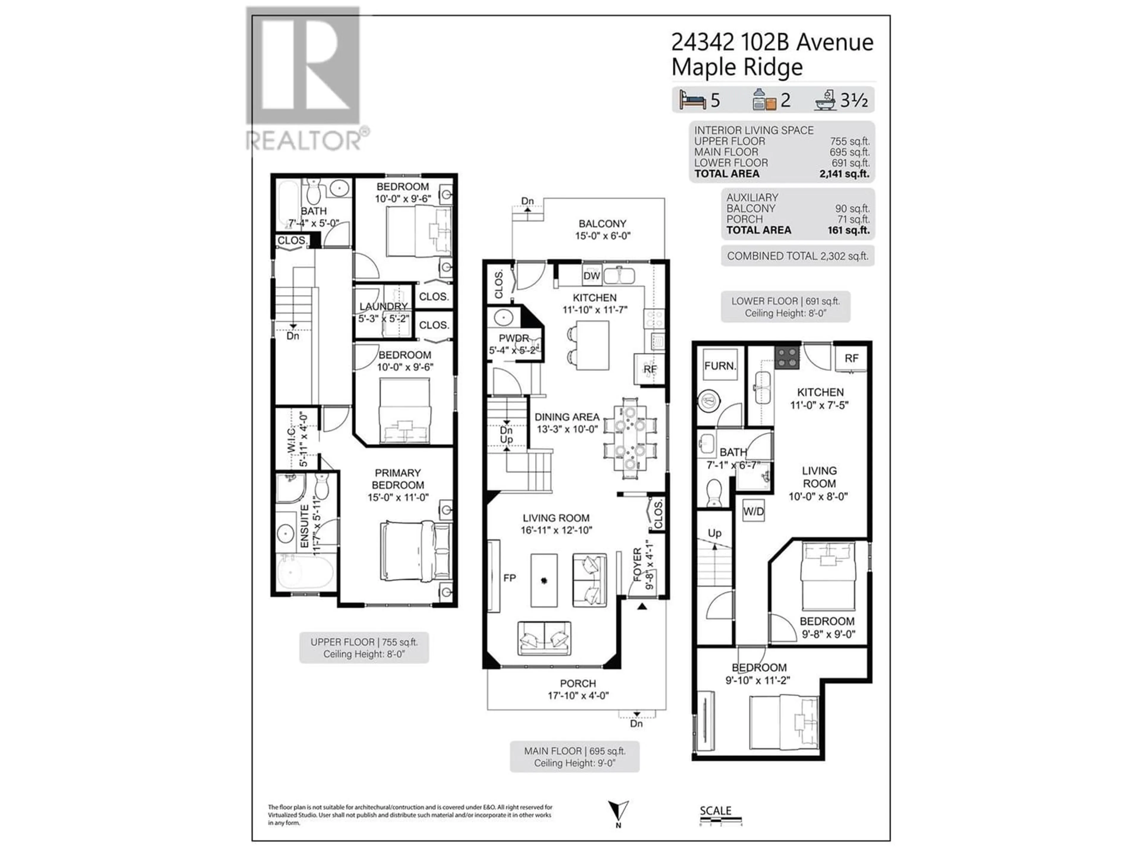 Floor plan for 24342 102B AVENUE, Maple Ridge British Columbia V2W1Y2