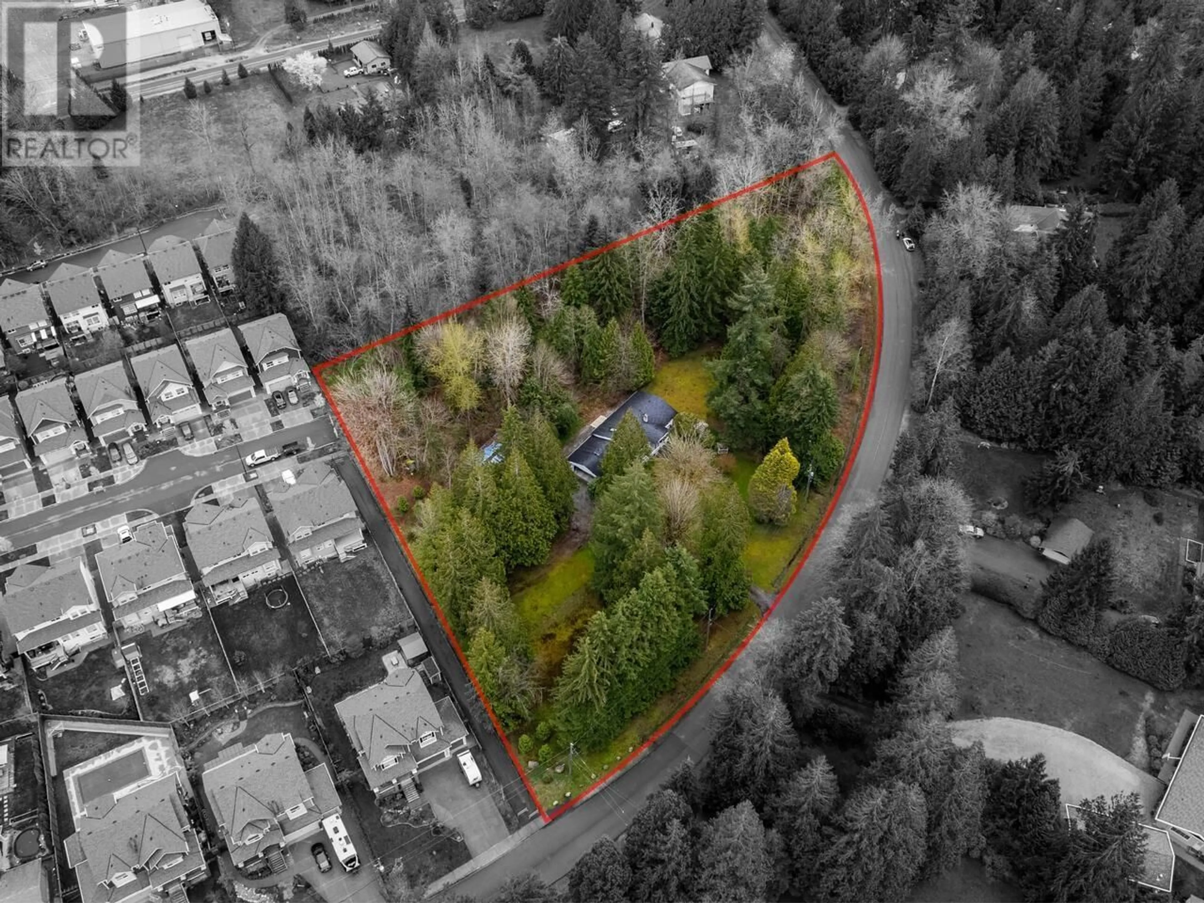 Frontside or backside of a home, the fenced backyard for 24115 FERN CRESCENT, Maple Ridge British Columbia V4R2S1