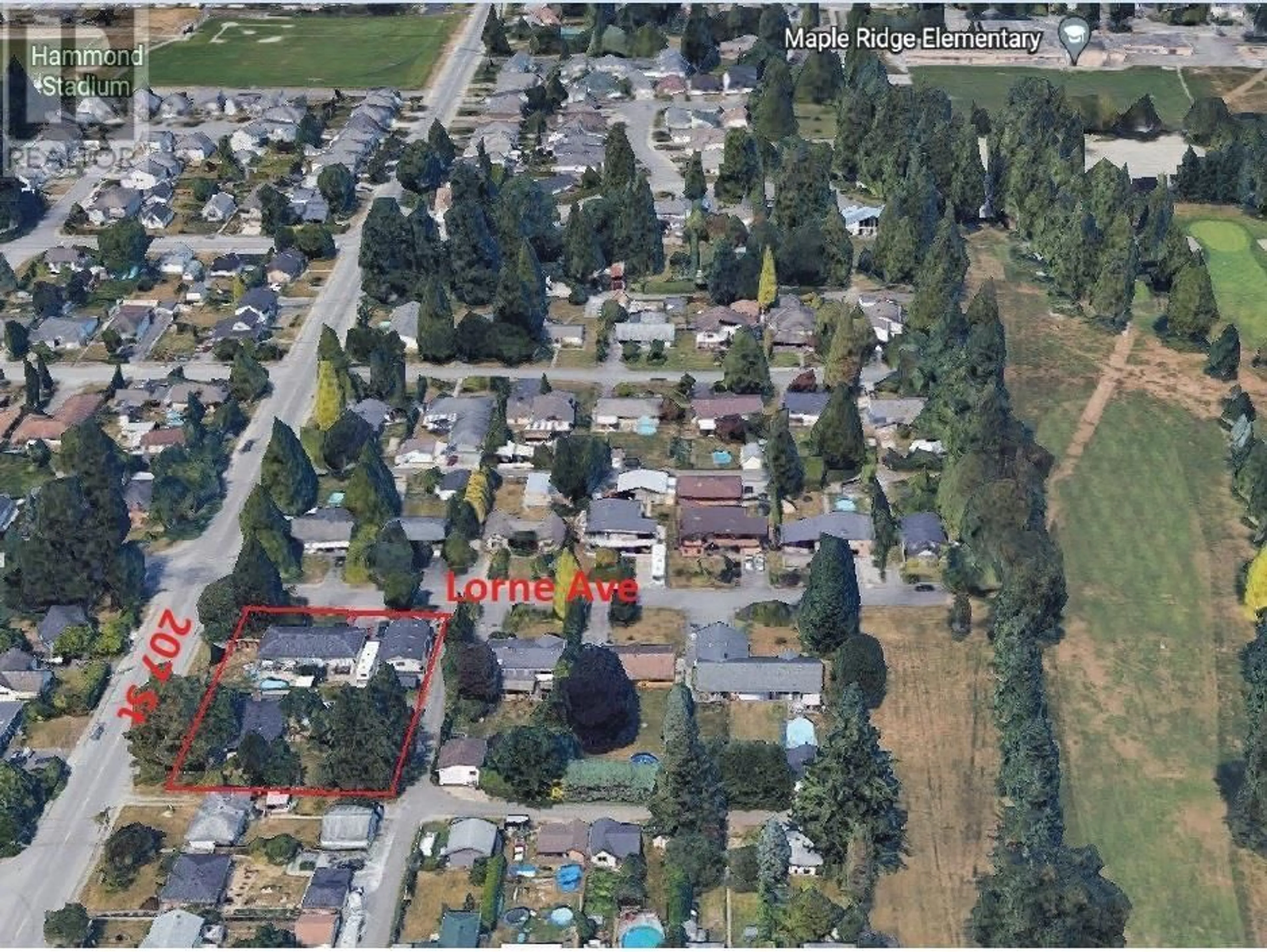Street view for 20710 LORNE AVENUE, Maple Ridge British Columbia V2X1H7