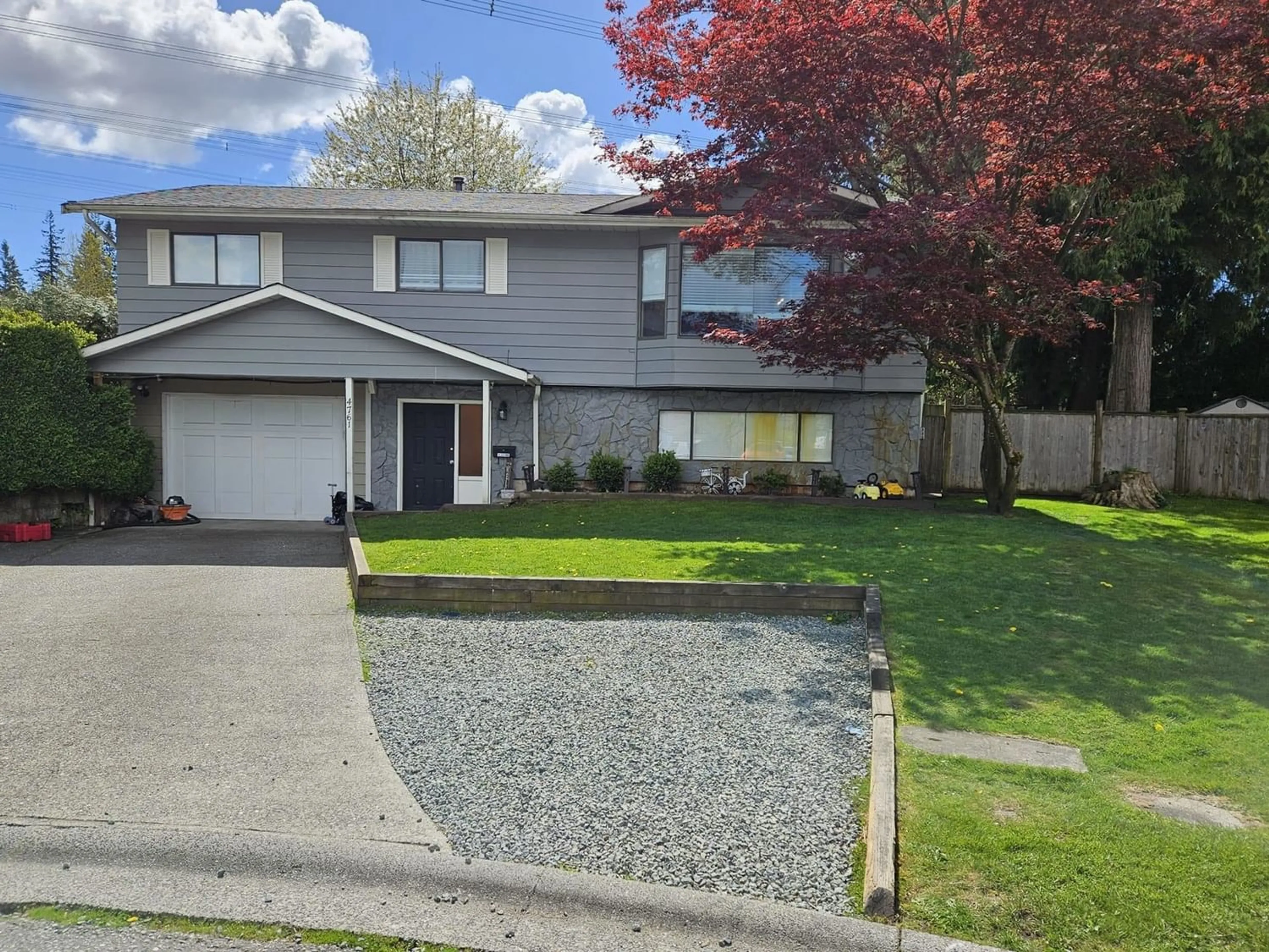 Home with vinyl exterior material, street for 4761 199A STREET, Langley British Columbia V3A3J5