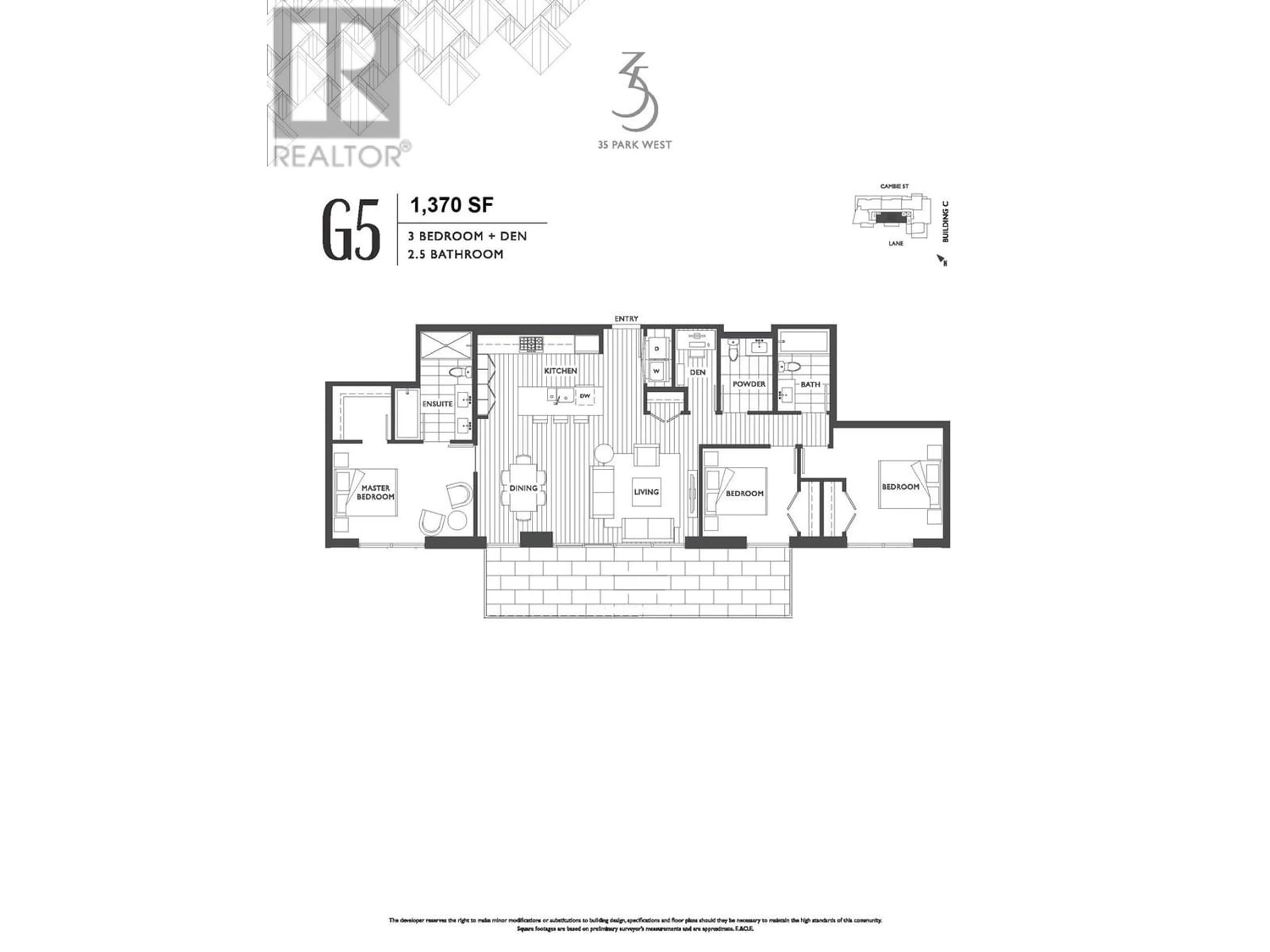 Floor plan for 501 5077 CAMBIE STREET, Vancouver British Columbia V5Z0H7