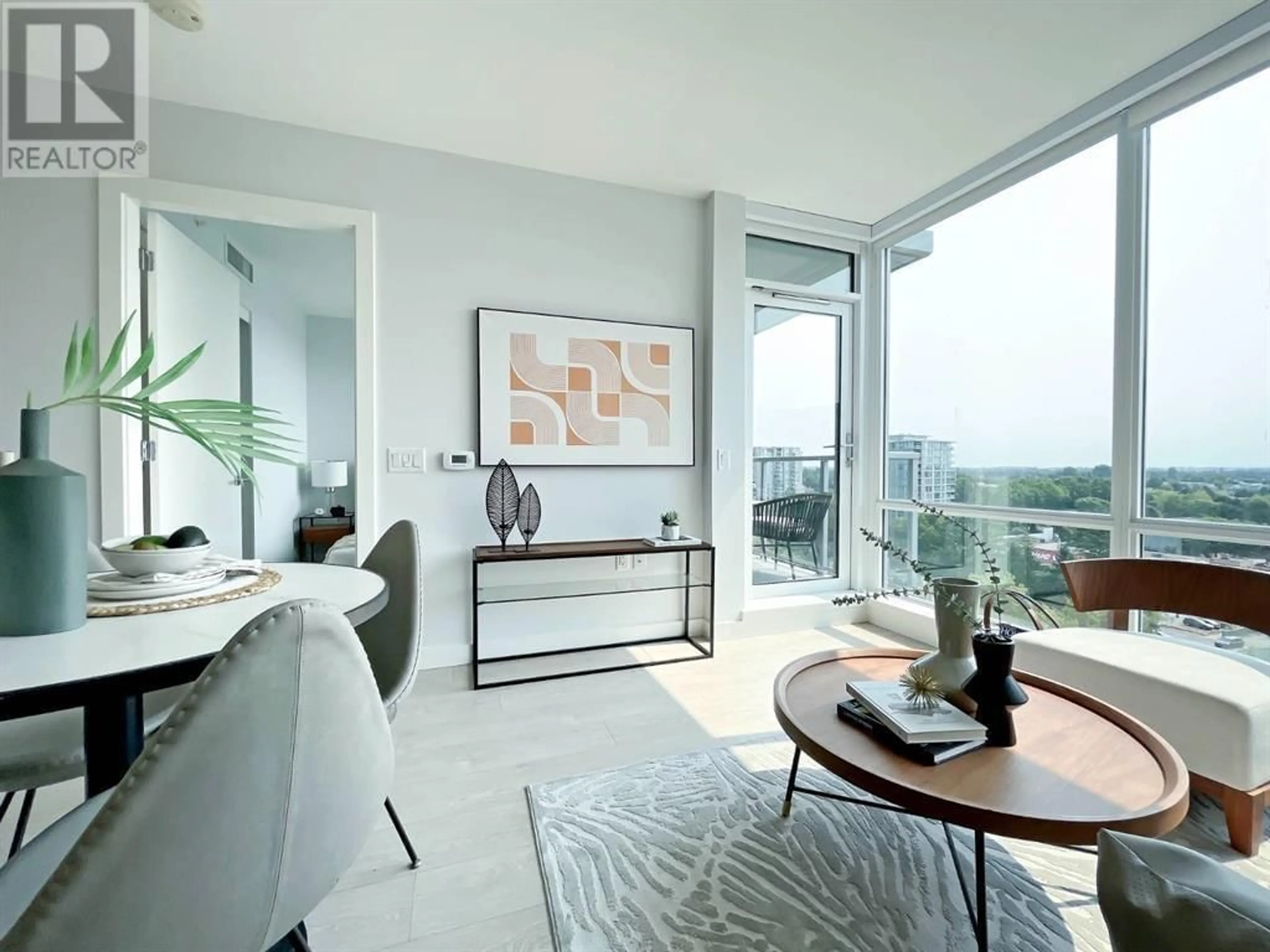Living room with furniture, unknown for 906 - 6833 BUSWELL STREET, Richmond British Columbia V6Y0L3
