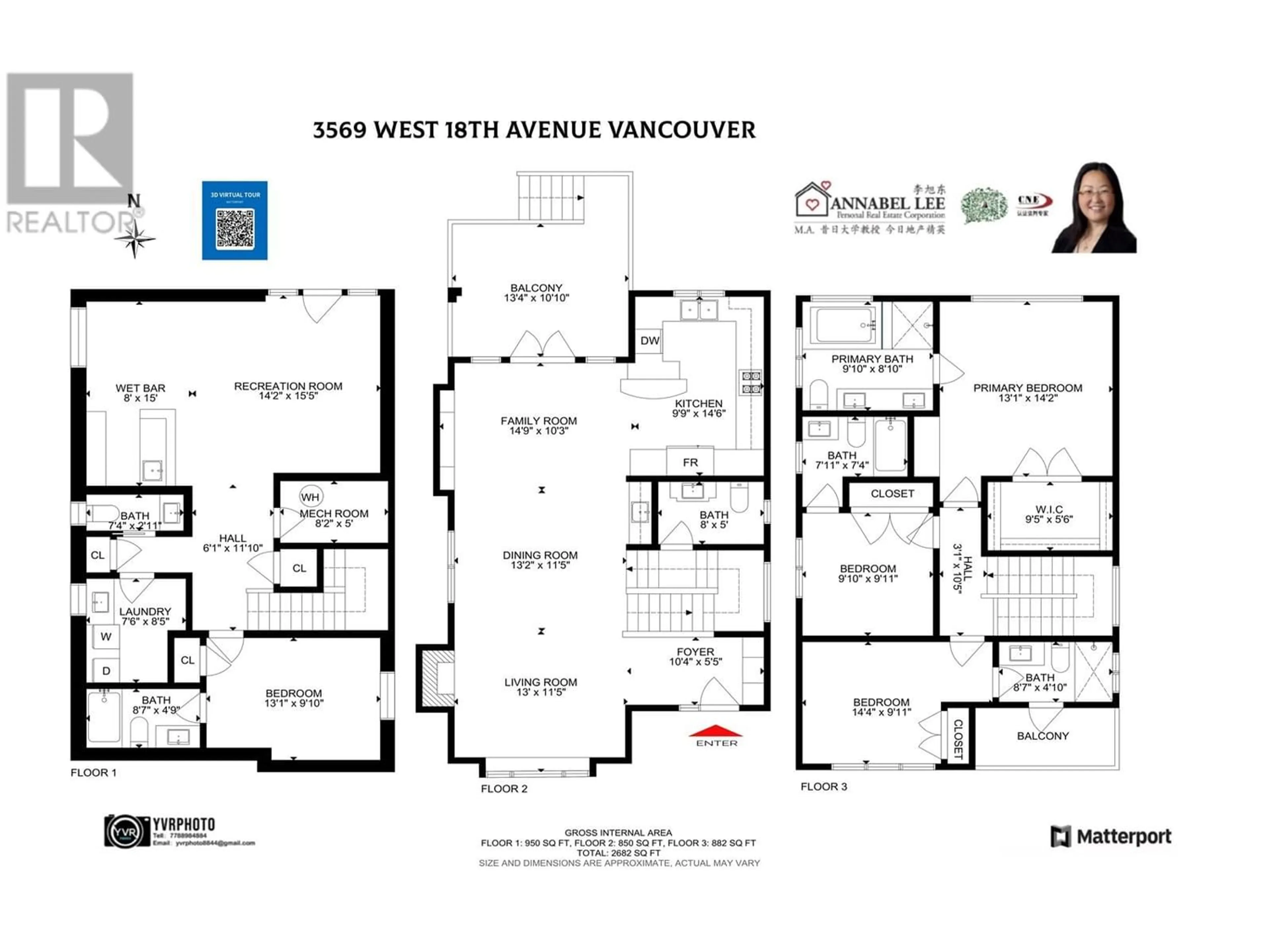 Floor plan for 3569 W 18TH AVENUE, Vancouver British Columbia V6S1A9