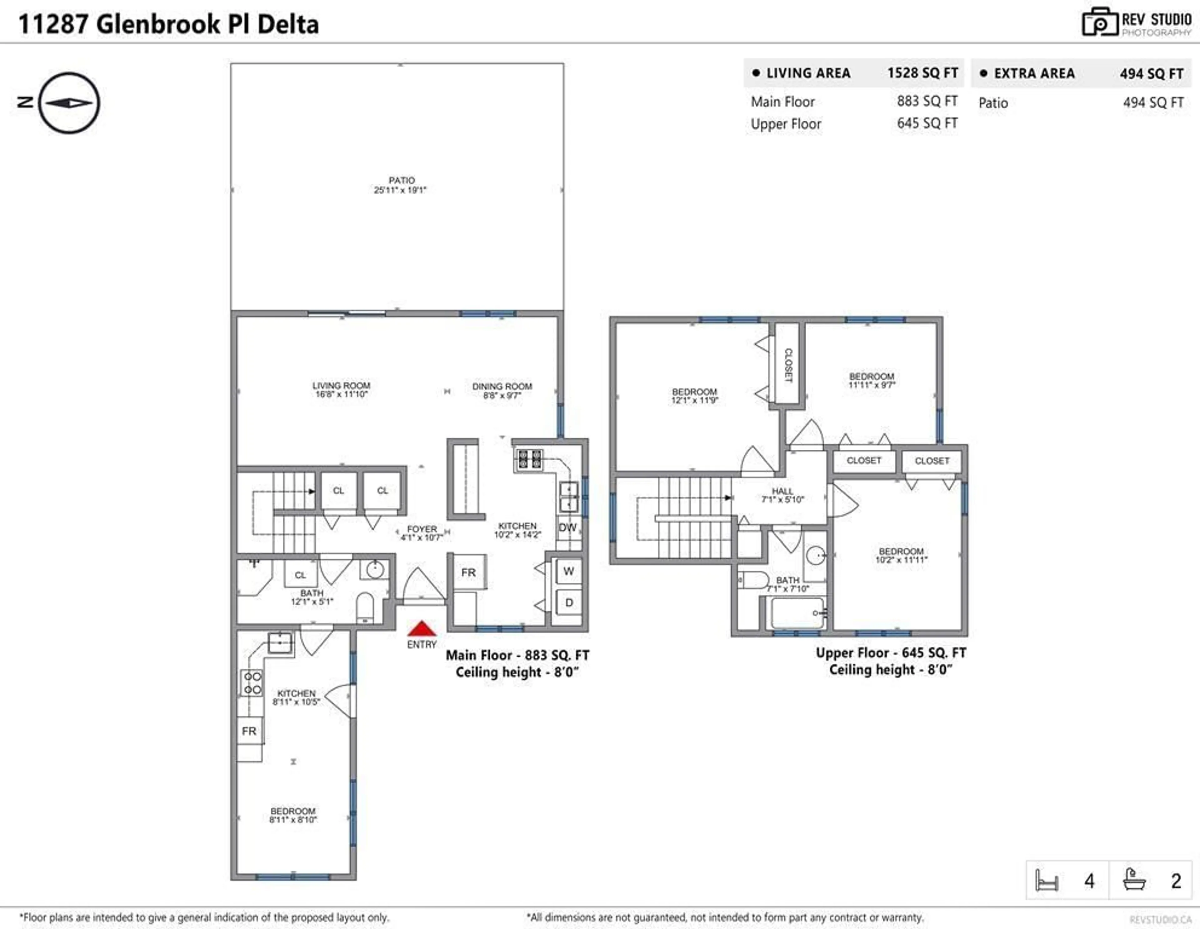 Floor plan for 11287 GLENBROOK PLACE, Delta British Columbia V4C7N5