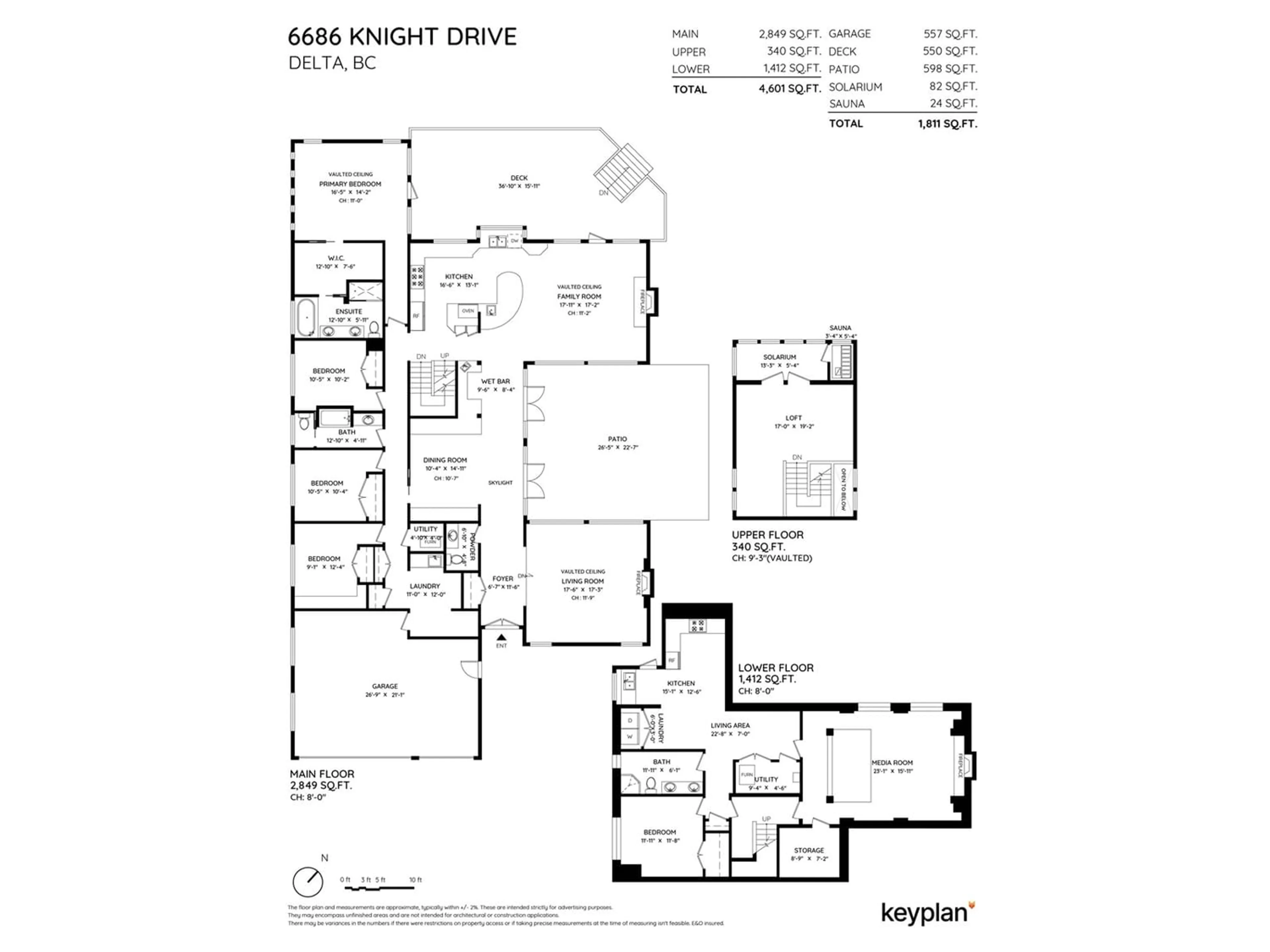 Floor plan for 6686 KNIGHT DRIVE, Delta British Columbia V4E1S5