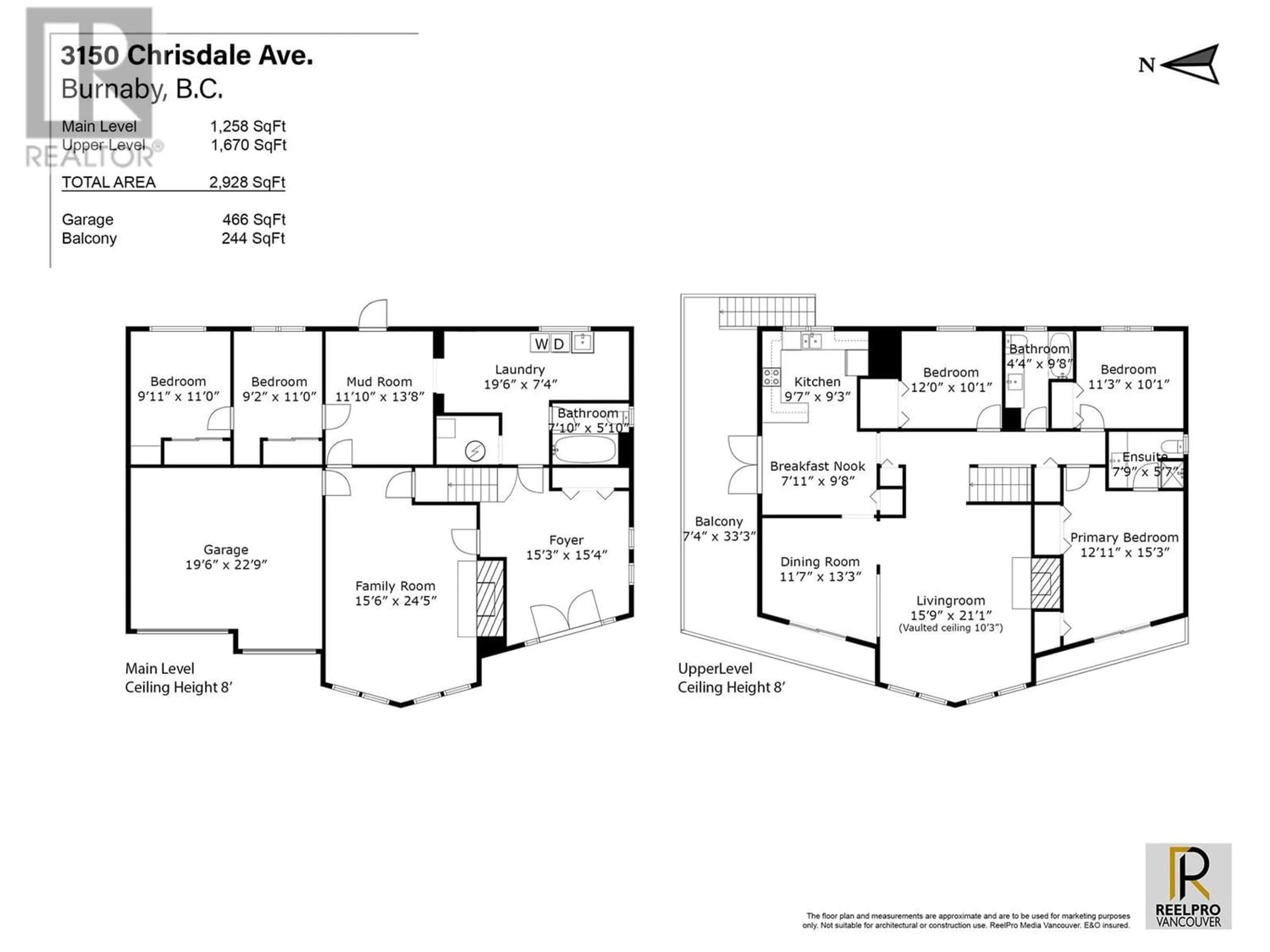 Floor plan for 3150 CHRISDALE AVENUE, Burnaby British Columbia V5A3T3