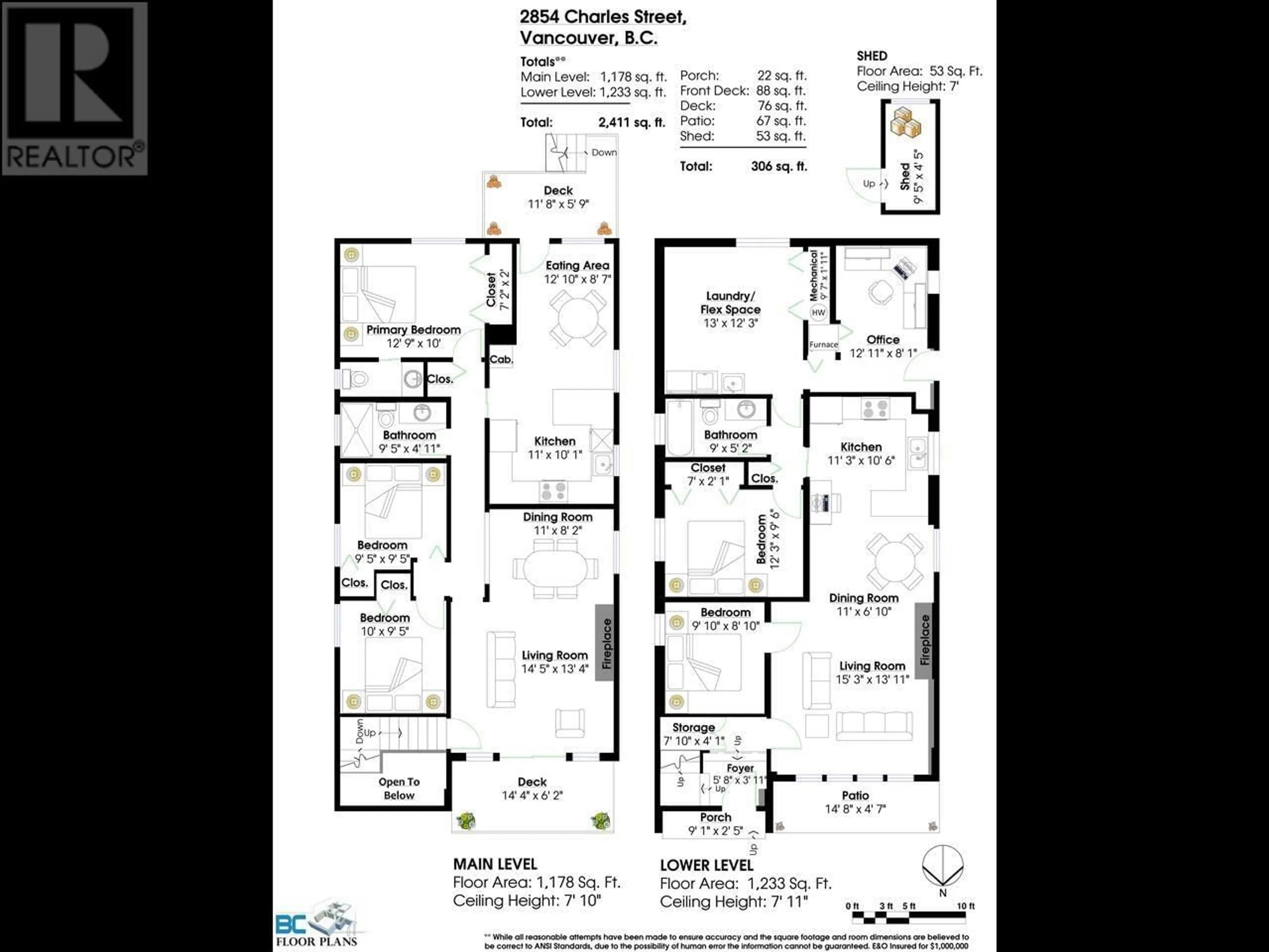 Floor plan for 2854 CHARLES STREET, Vancouver British Columbia V5K3A8
