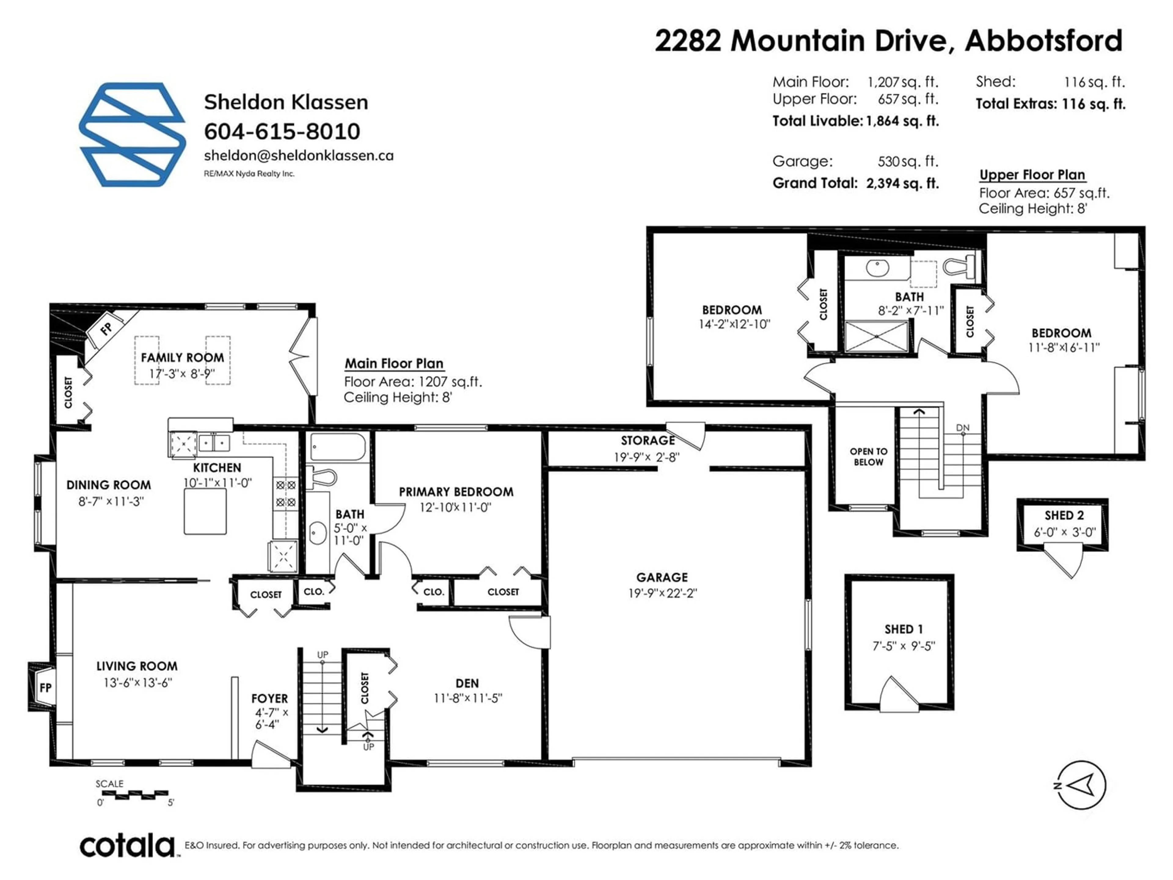 Floor plan for 2282 MOUNTAIN DRIVE, Abbotsford British Columbia V3G1E5