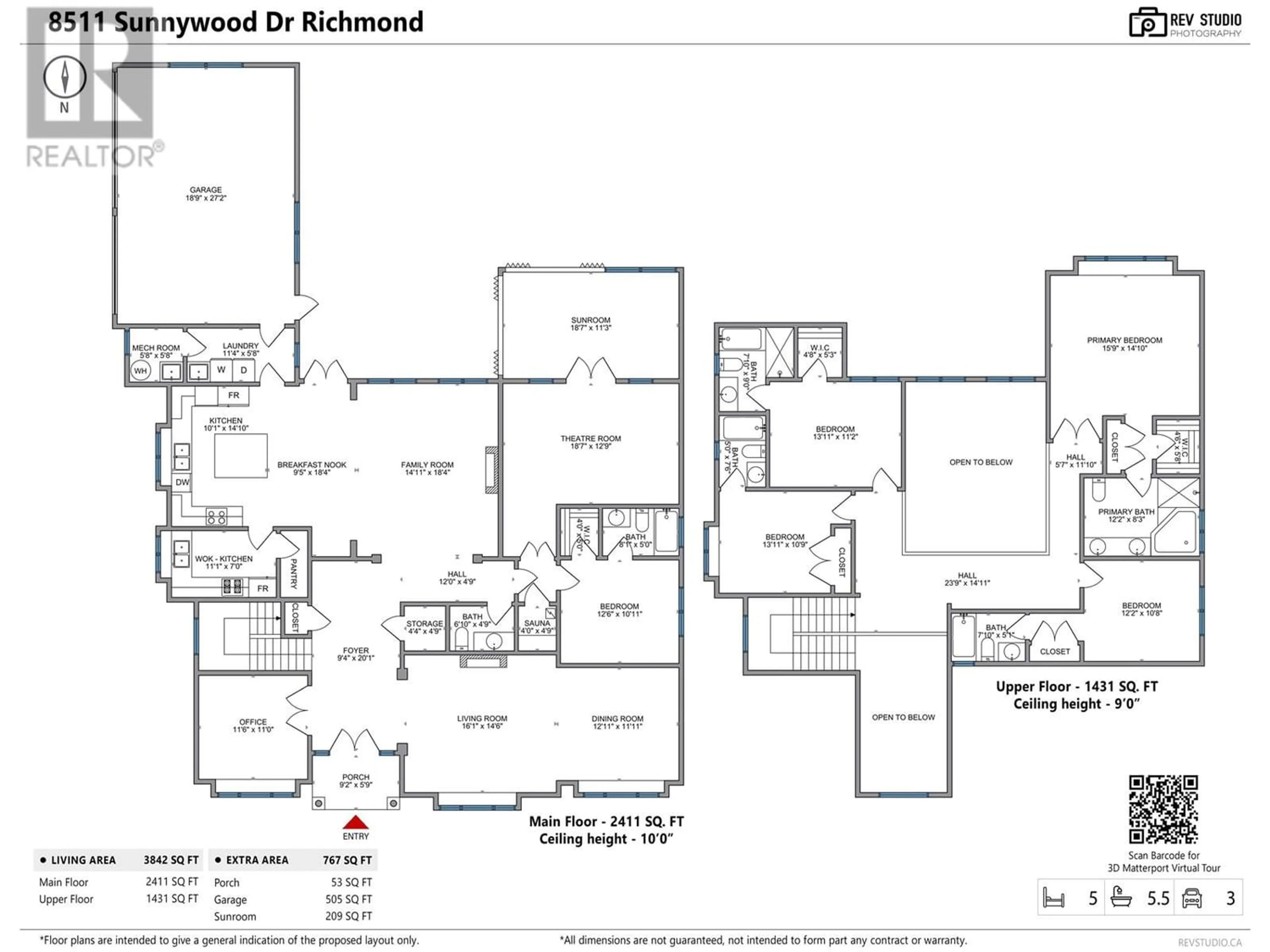 Floor plan for 8511 SUNNYWOOD DRIVE, Richmond British Columbia V6Y3G4