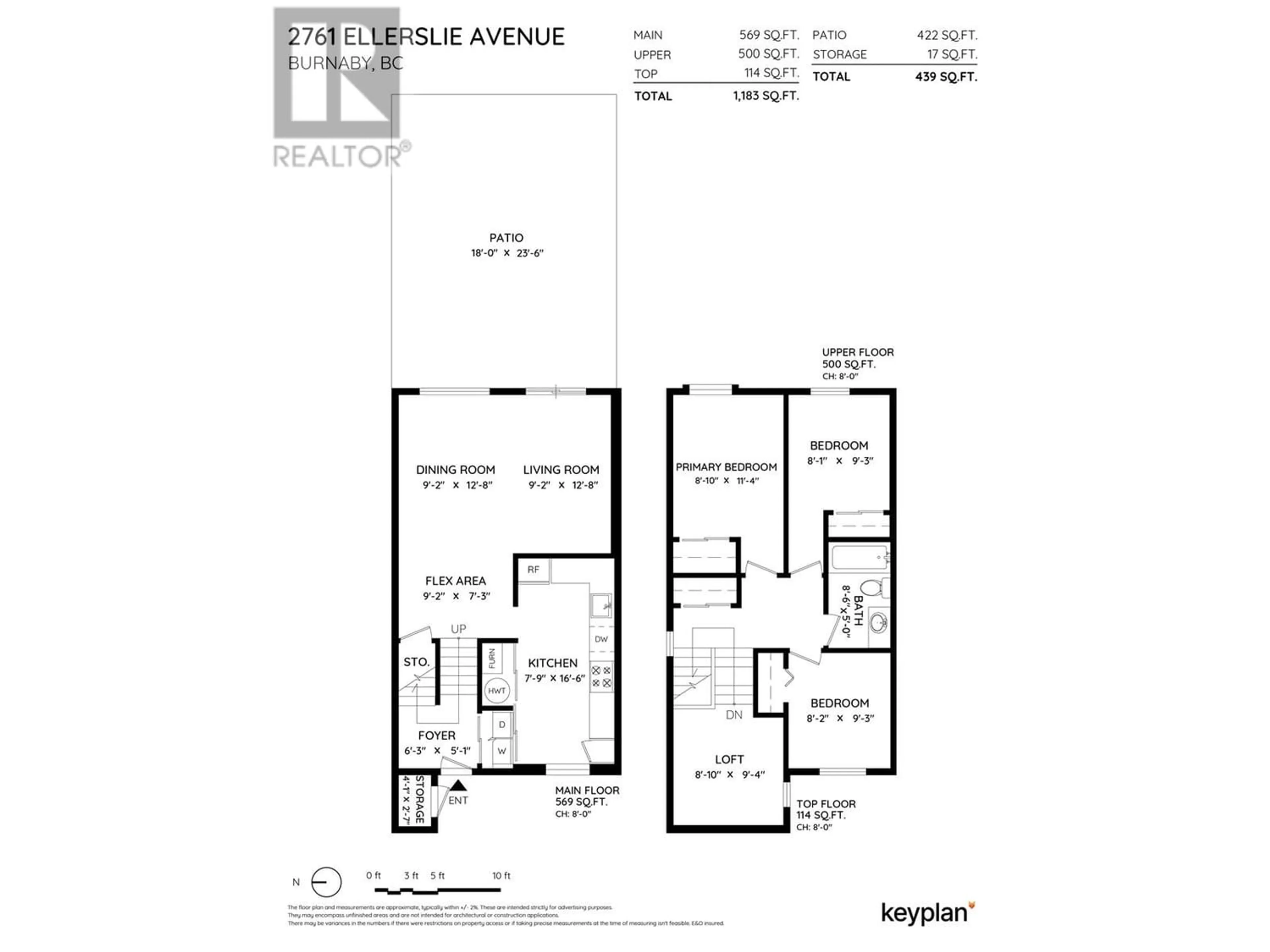 Floor plan for 2761 ELLERSLIE AVENUE, Burnaby British Columbia V5B4R9