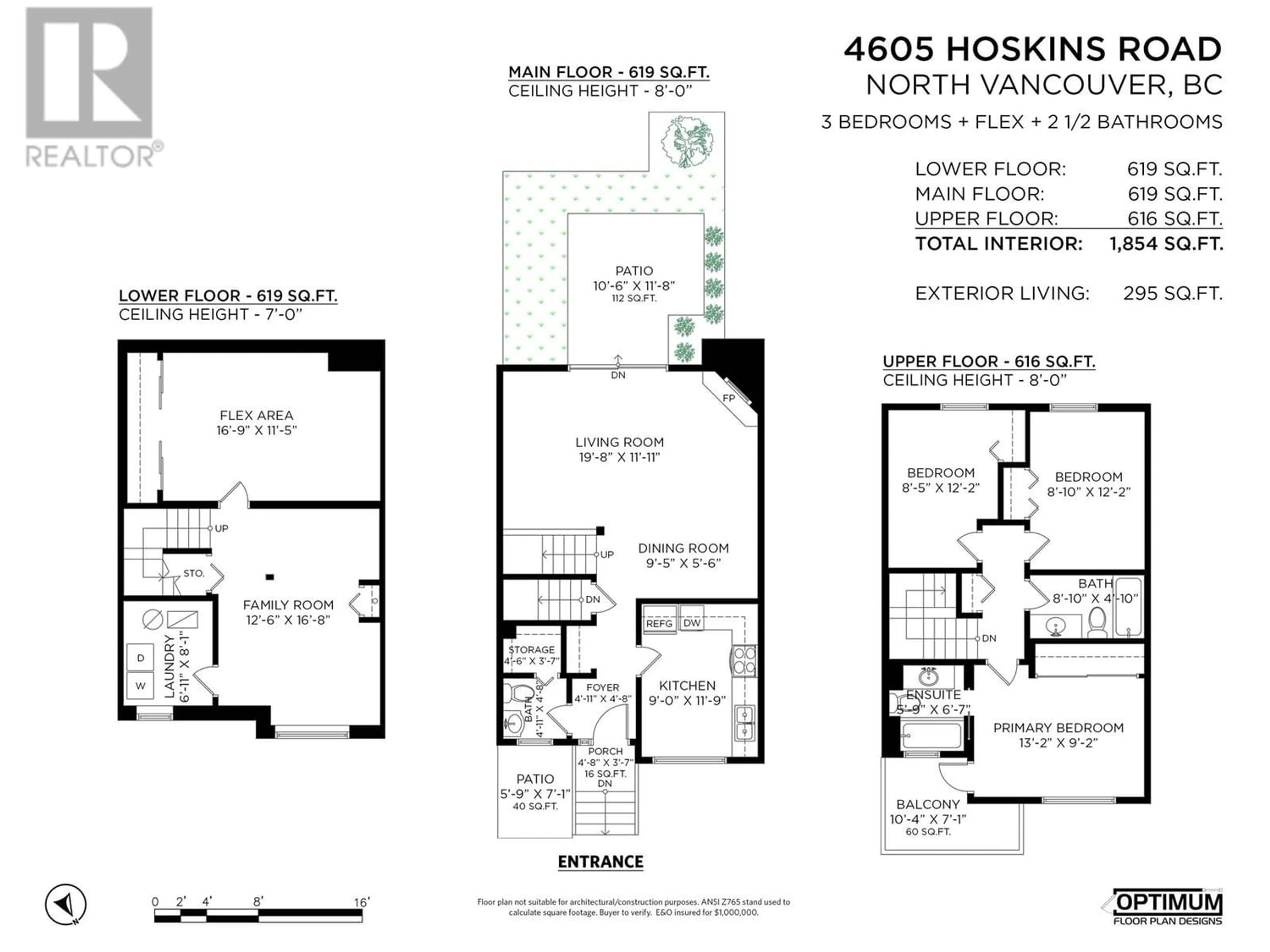 Floor plan for 4605 HOSKINS ROAD, North Vancouver British Columbia V7K2R2