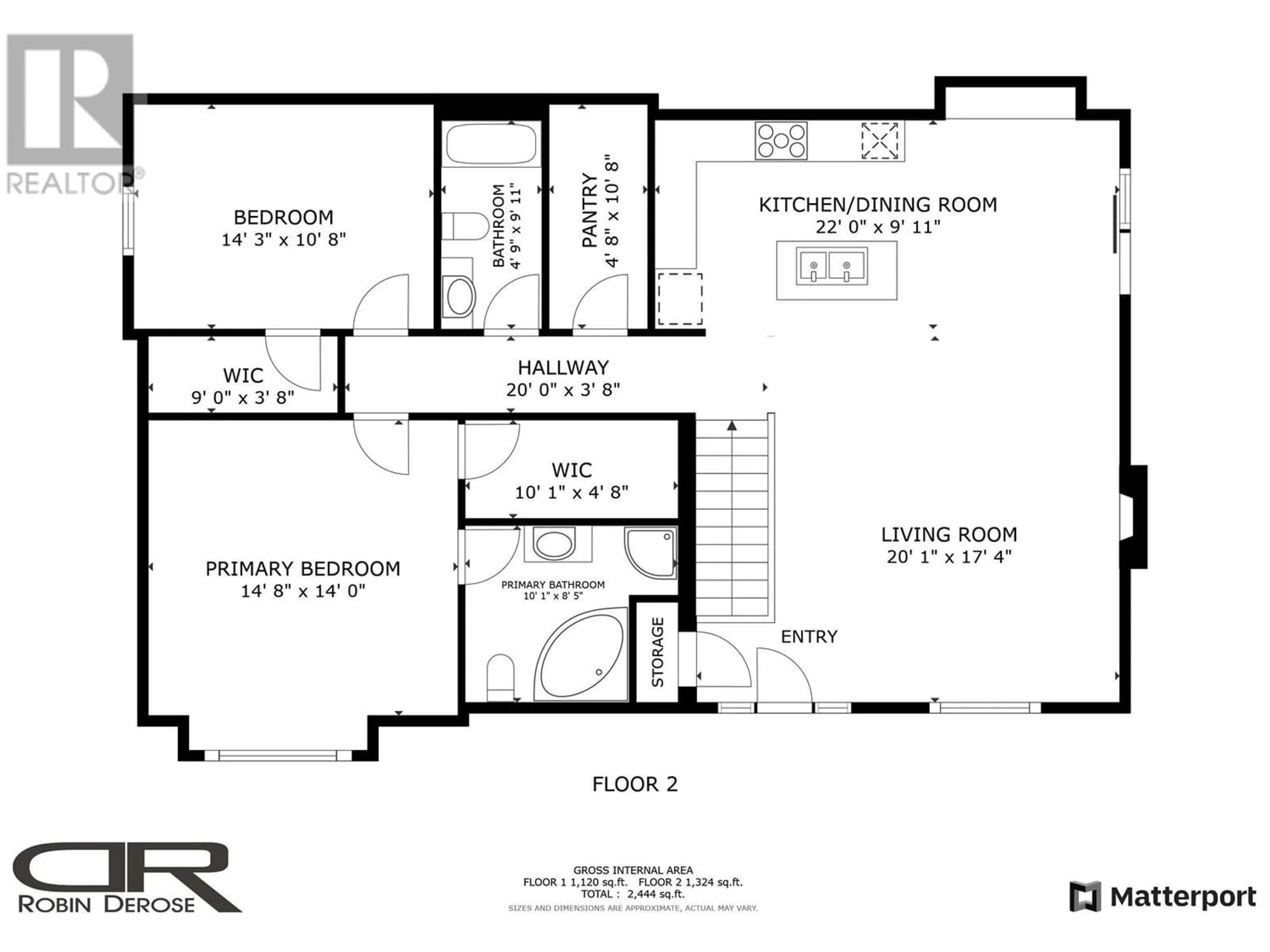 Floor plan for 9624 113 AVENUE, Fort St. John British Columbia V1J2X2