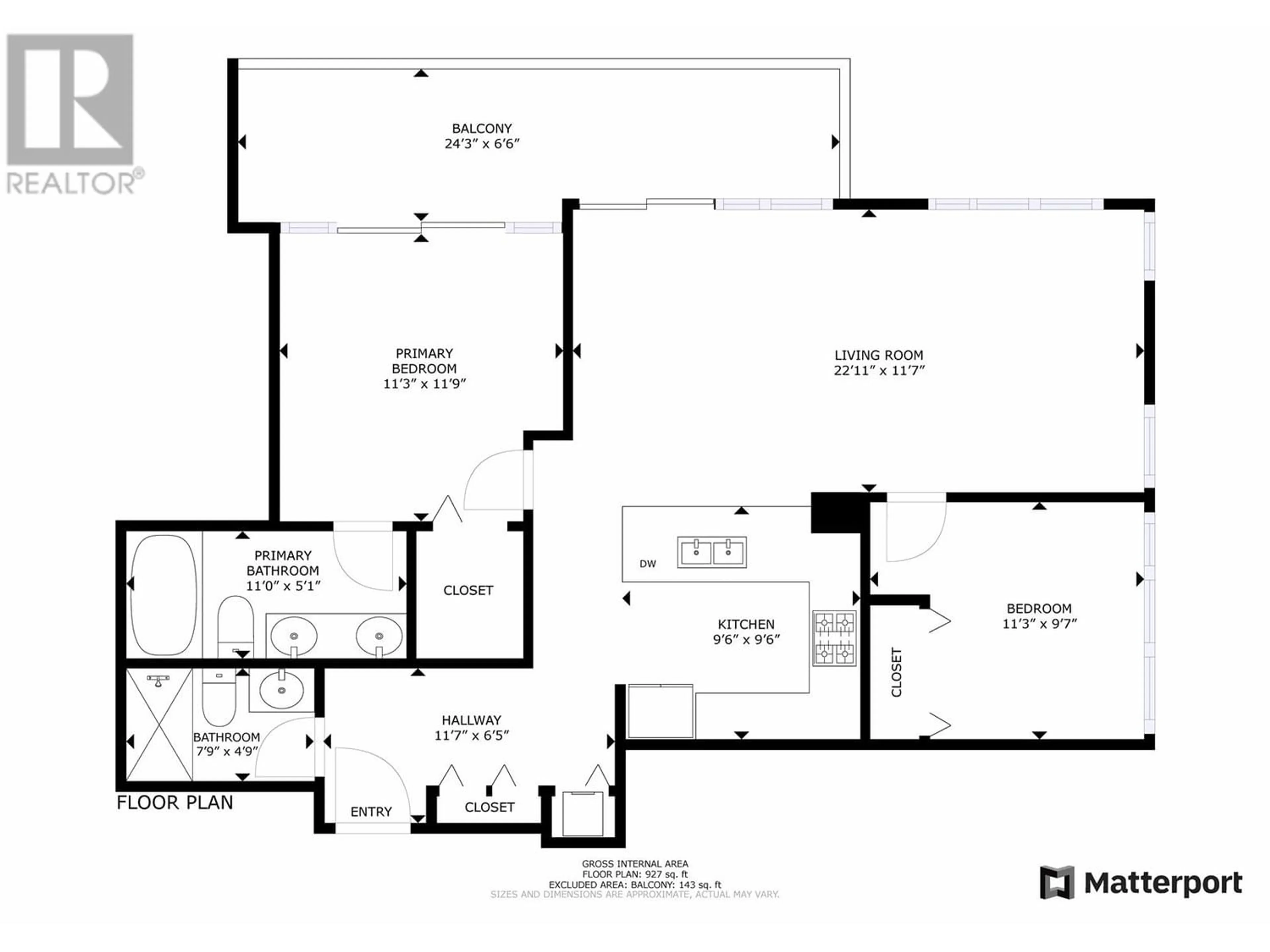 Floor plan for 2901 6688 ARCOLA STREET, Burnaby British Columbia V5E0B3