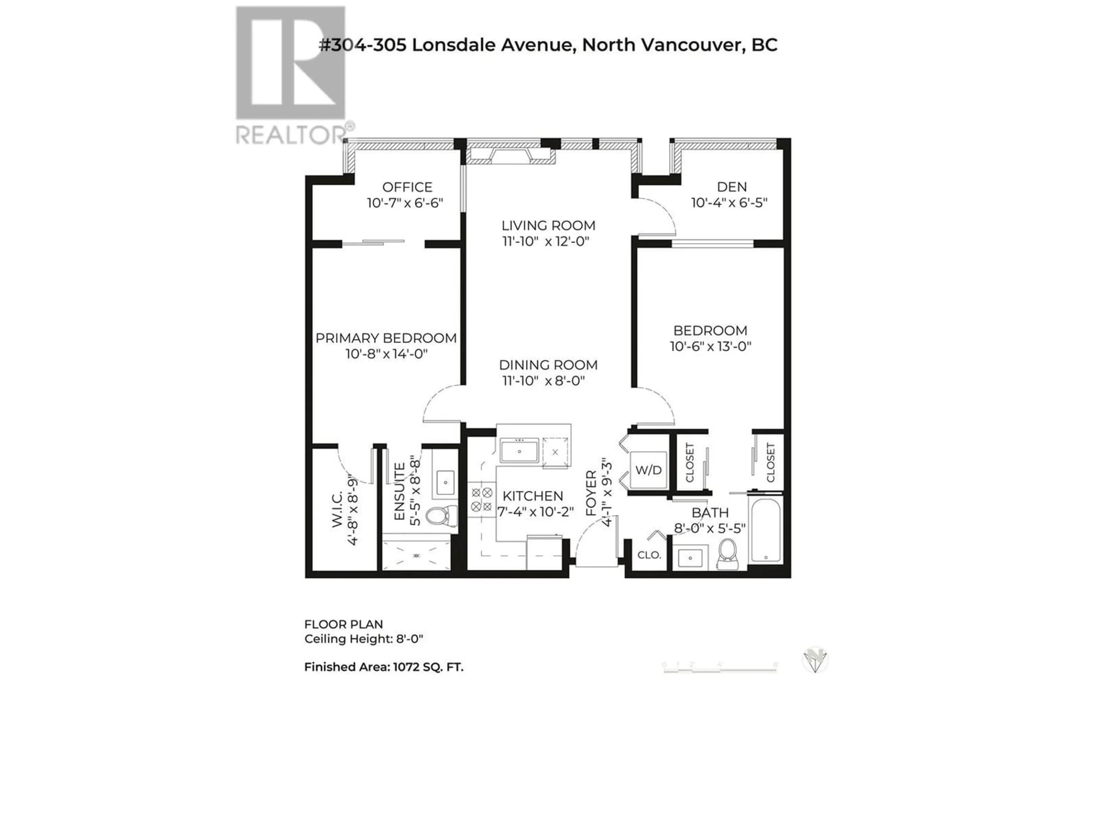 Floor plan for 304 305 LONSDALE AVENUE, North Vancouver British Columbia V7M2G3