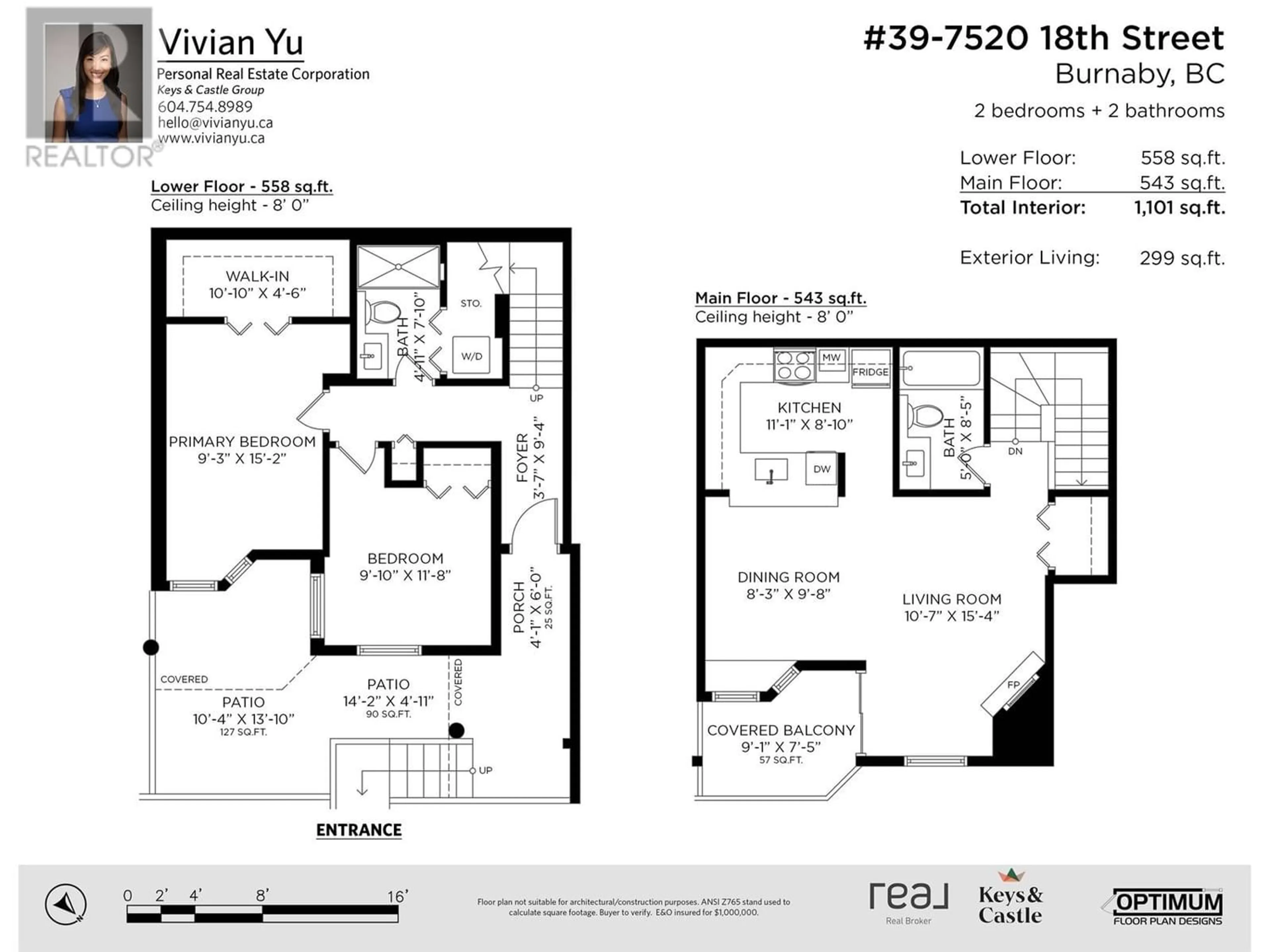 Floor plan for 39 7520 18TH STREET, Burnaby British Columbia V3N4X7