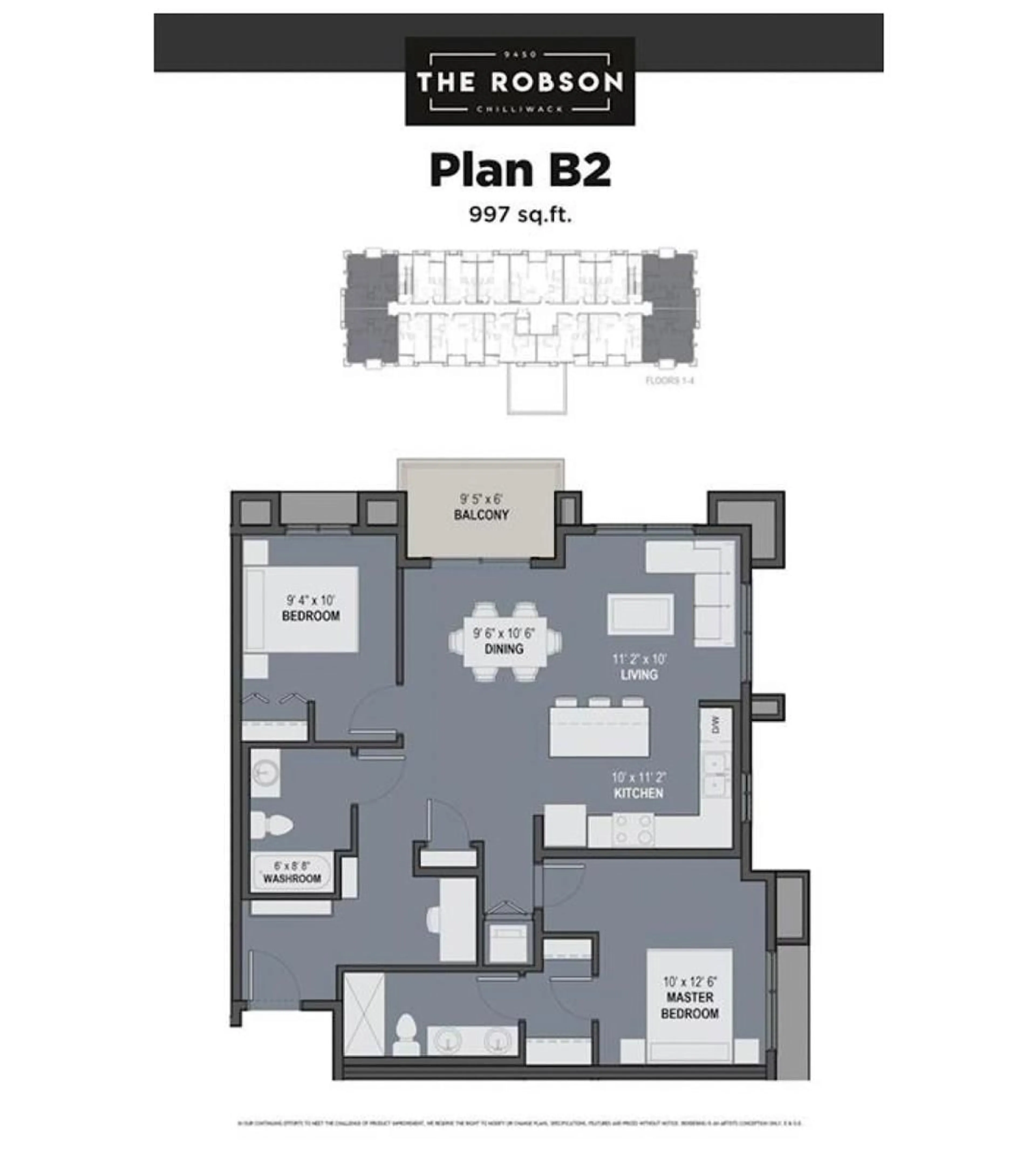 Floor plan for 312 9450 ROBSON STREET, Chilliwack British Columbia V2P0L7