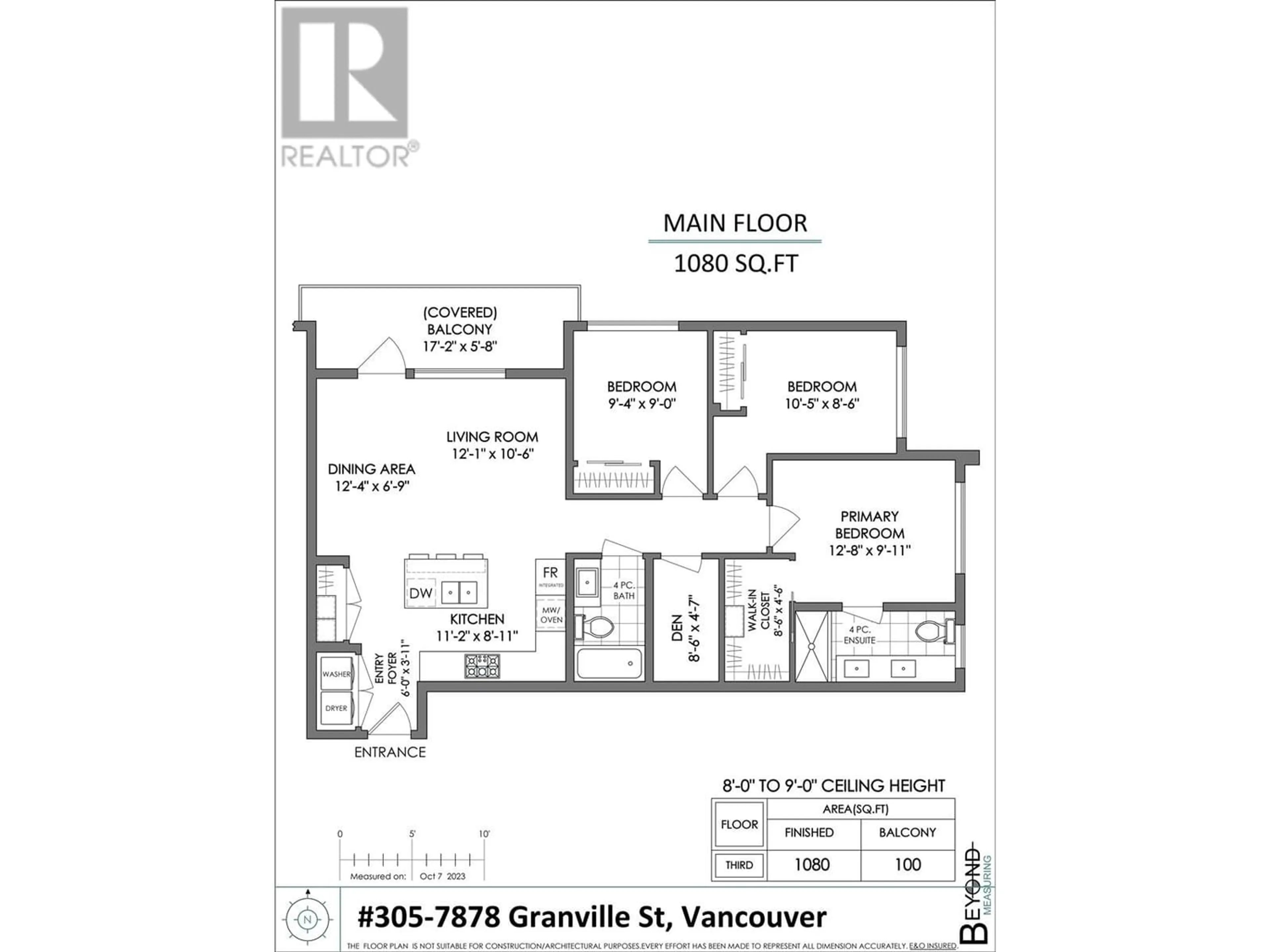 Floor plan for 305 7878 GRANVILLE STREET, Vancouver British Columbia V6P4Z2